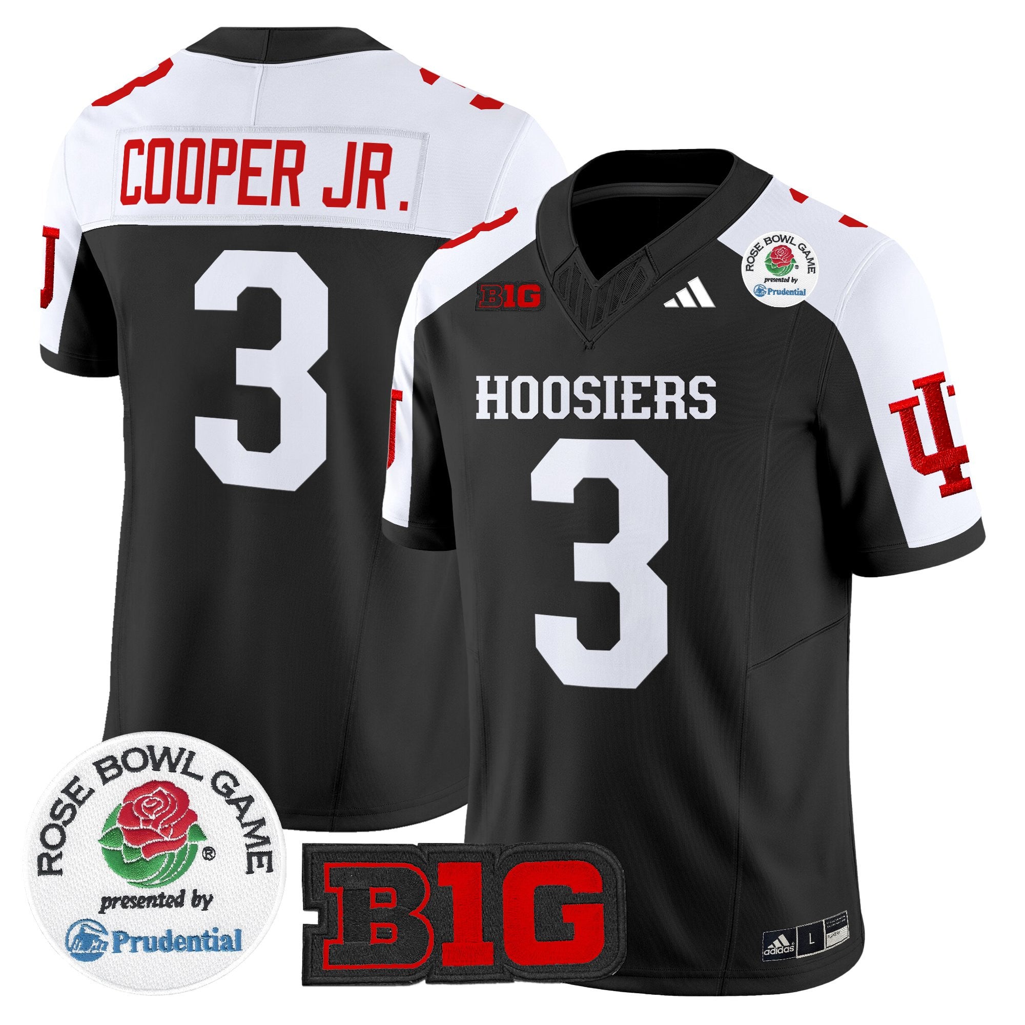 Men's Indiana Hoosiers 2025 Rose Bowl Vapor Limited Jersey - All Stitched