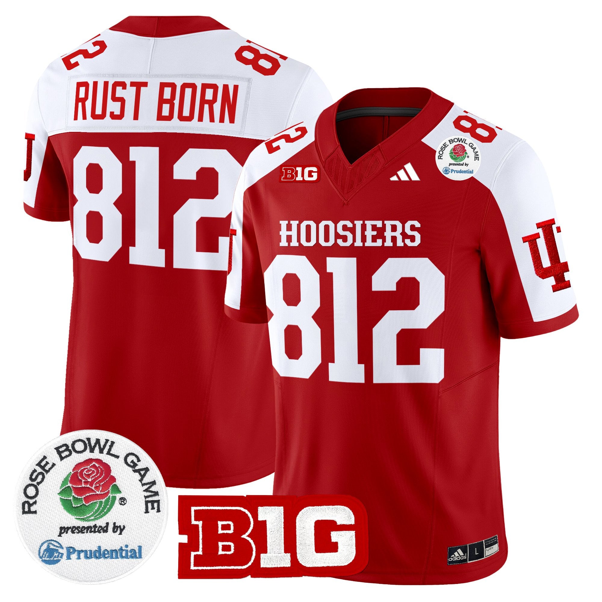 Men's Indiana Hoosiers 2025 Rose Bowl Vapor Limited Jersey - All Stitched