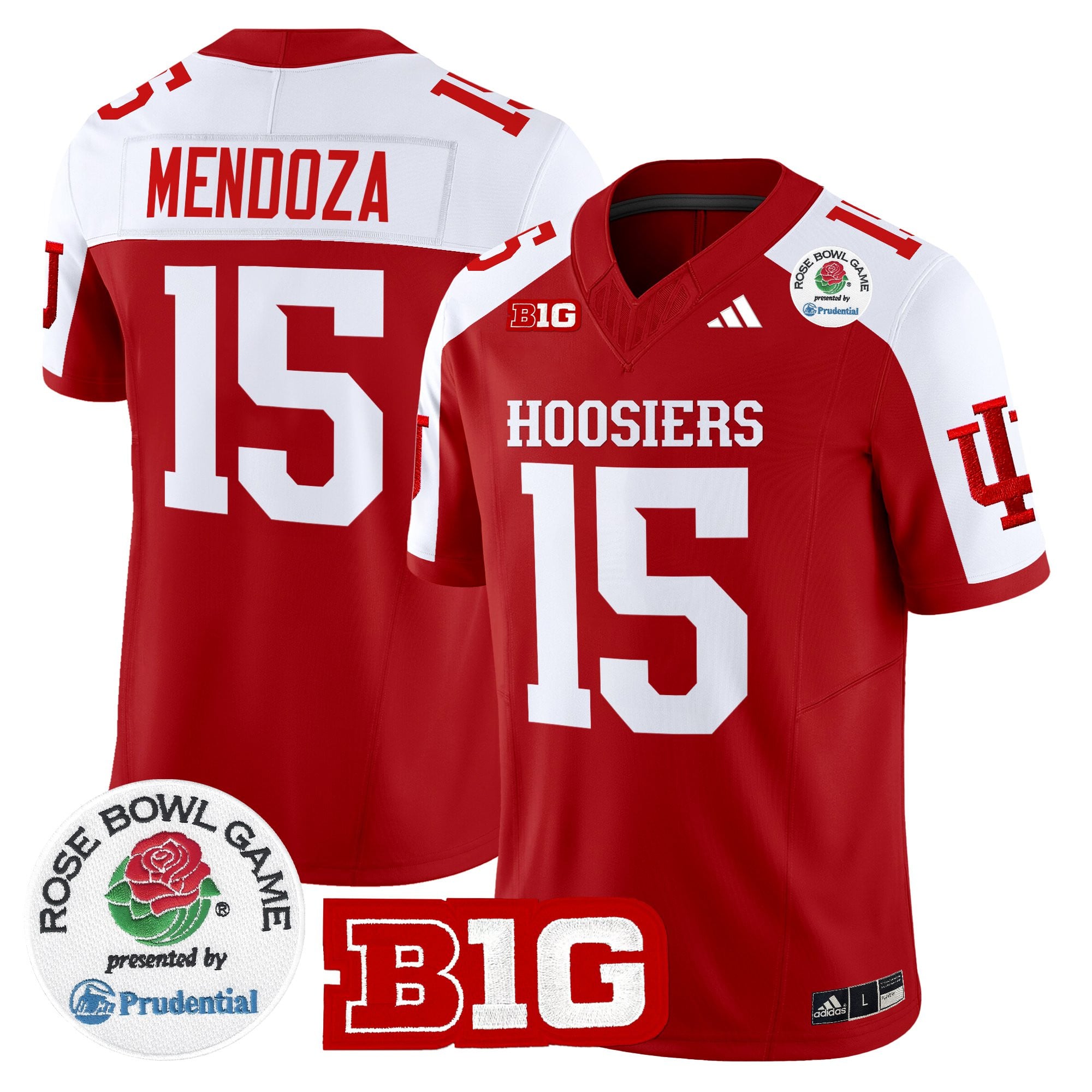 Men's Indiana Hoosiers 2025 Rose Bowl Vapor Limited Jersey - All Stitched