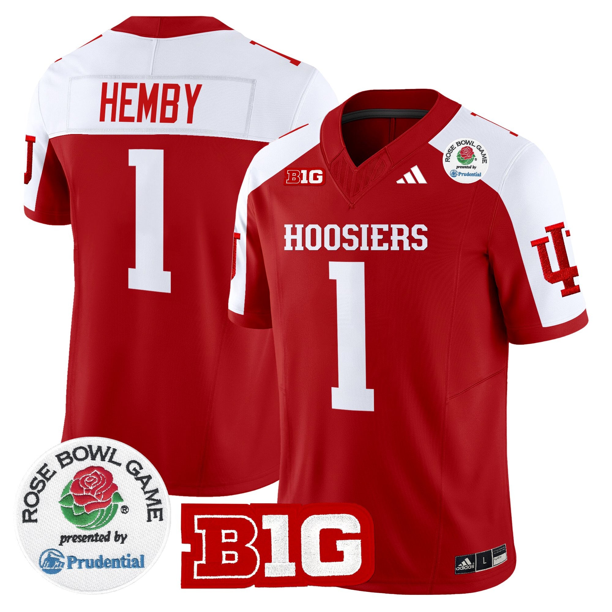Men's Indiana Hoosiers 2025 Rose Bowl Vapor Limited Jersey - All Stitched