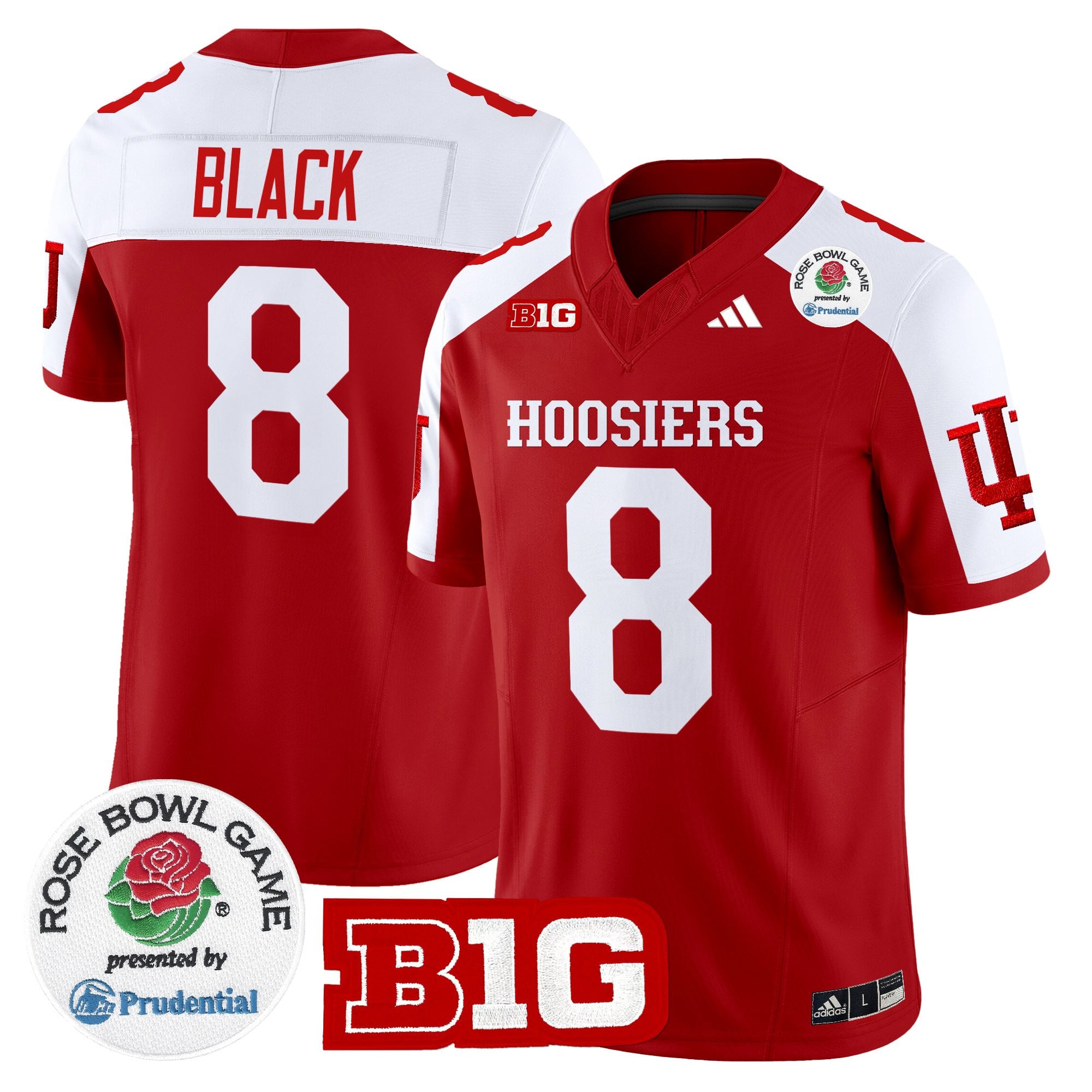 Men's Indiana Hoosiers 2025 Rose Bowl Vapor Limited Jersey - All Stitched