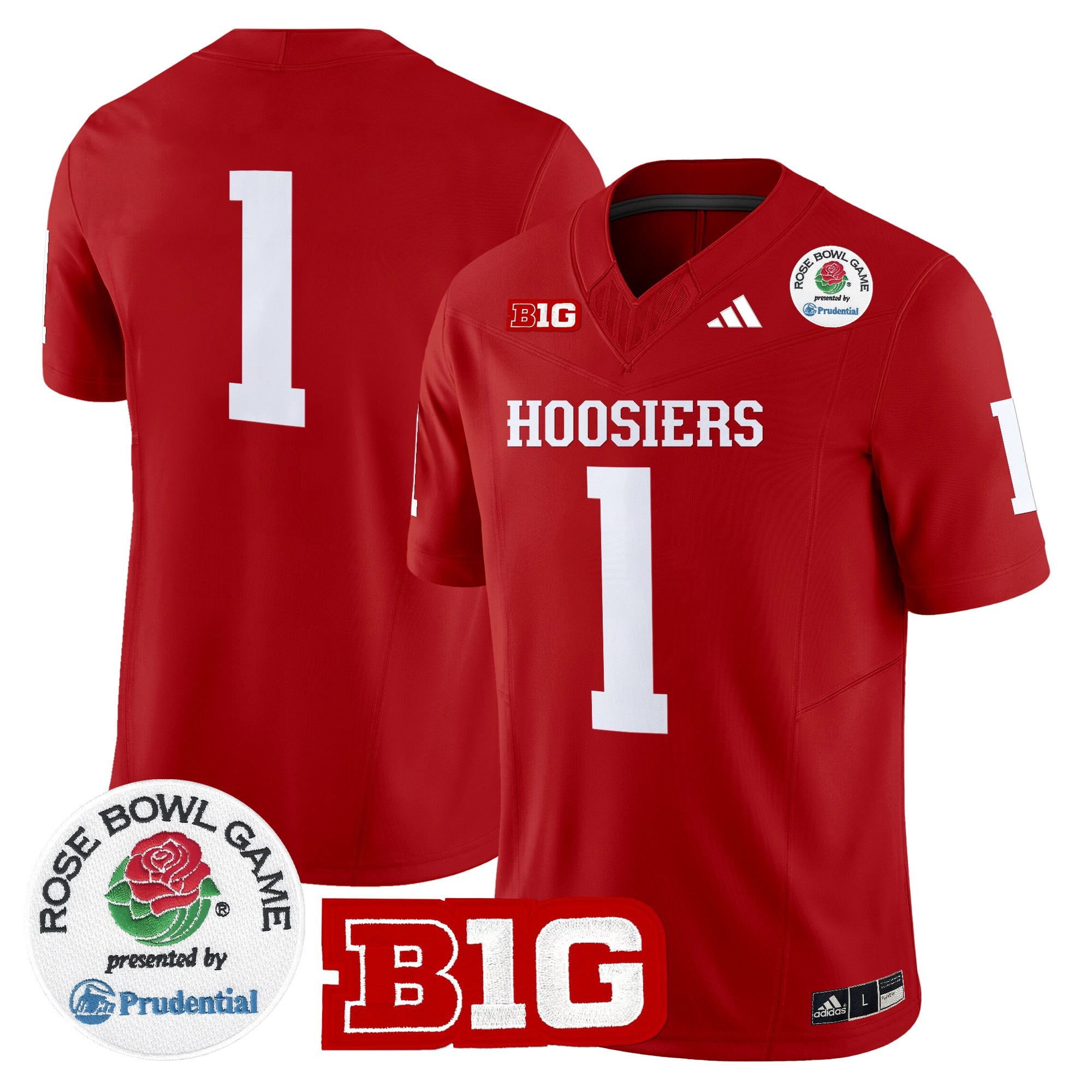 Men's Indiana Hoosiers 2025 Rose Bowl Vapor Limited Jersey - All Stitched