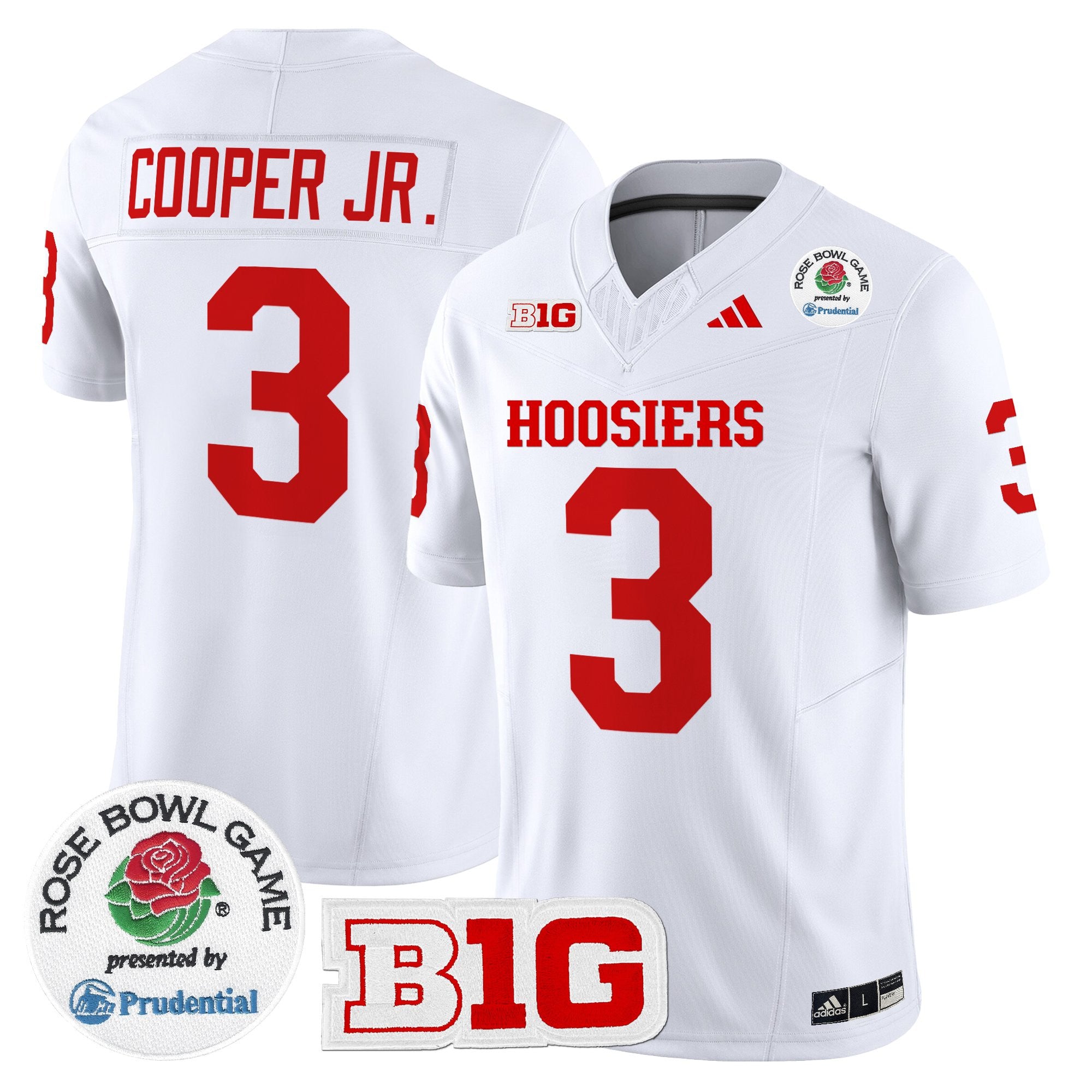 Men's Indiana Hoosiers 2025 Rose Bowl Vapor Limited Jersey - All Stitched