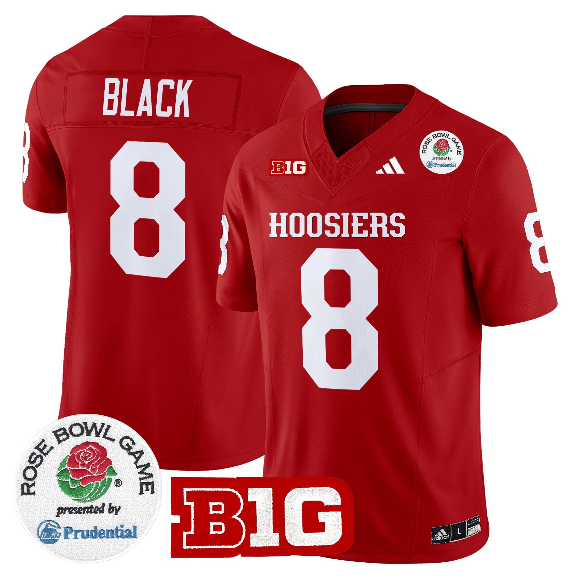 Men's Indiana Hoosiers 2025 Rose Bowl Vapor Limited Jersey - All Stitched