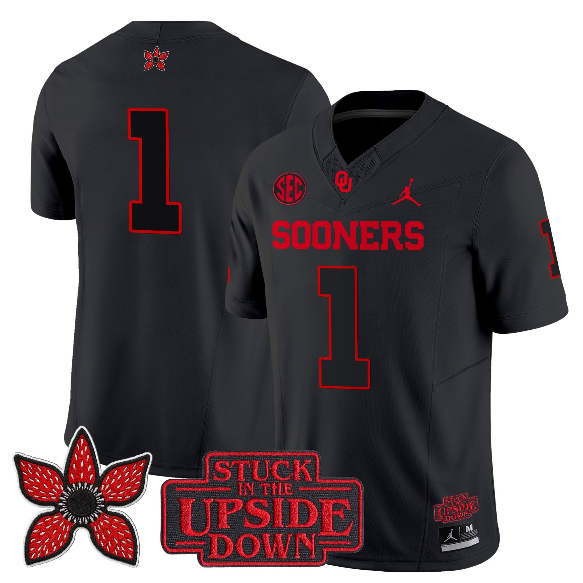 Oklahoma Sooners 'Stranger Things Edition' Vapor Limited Jersey - All Stitched