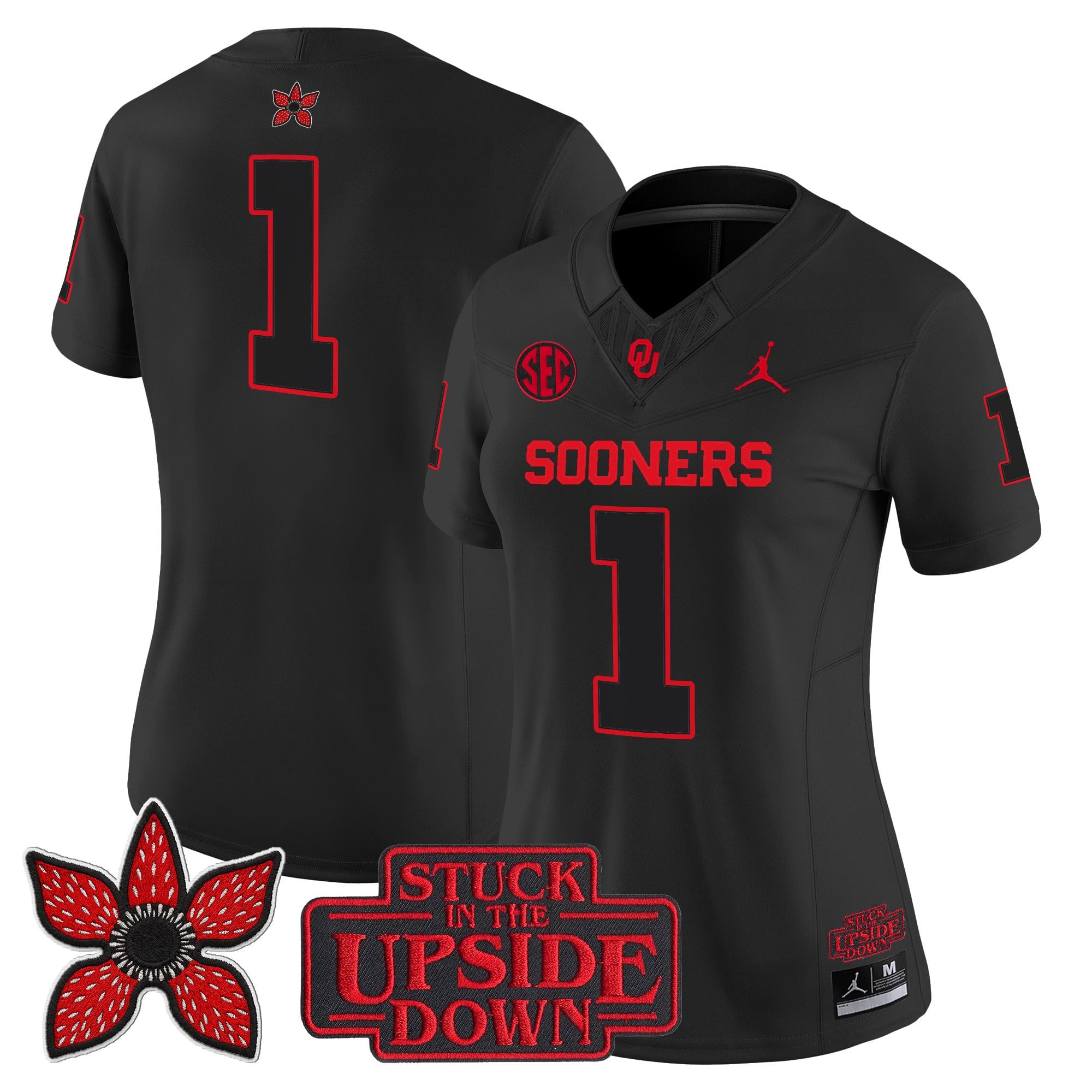 Oklahoma Sooners 'Stranger Things Edition' Vapor Limited Jersey - All Stitched