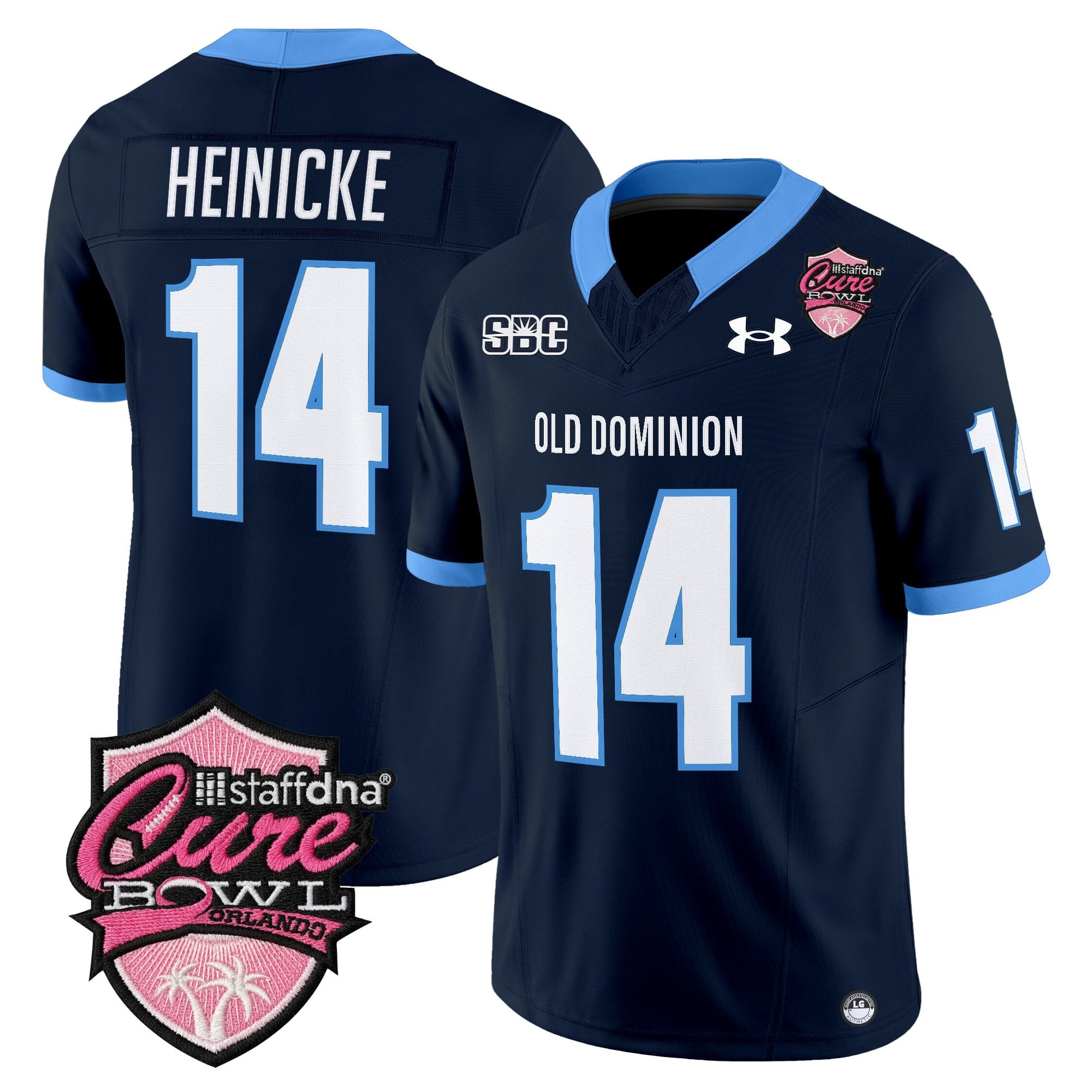 Men's Old Dominion Monarchs 2025 Cure Bowl Vapor Limited Jersey - All Stitched