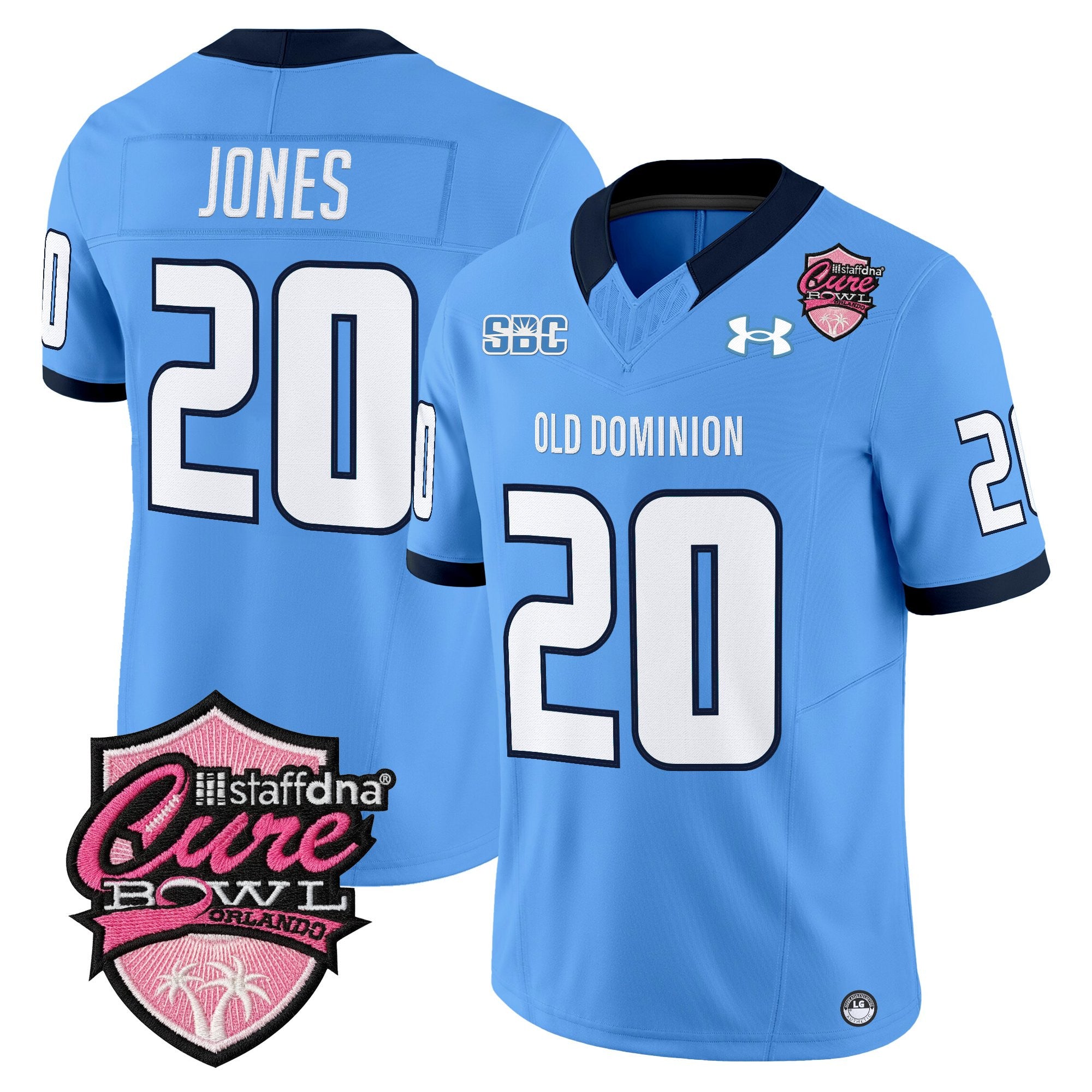 Men's Old Dominion Monarchs 2025 Cure Bowl Vapor Limited Jersey - All Stitched