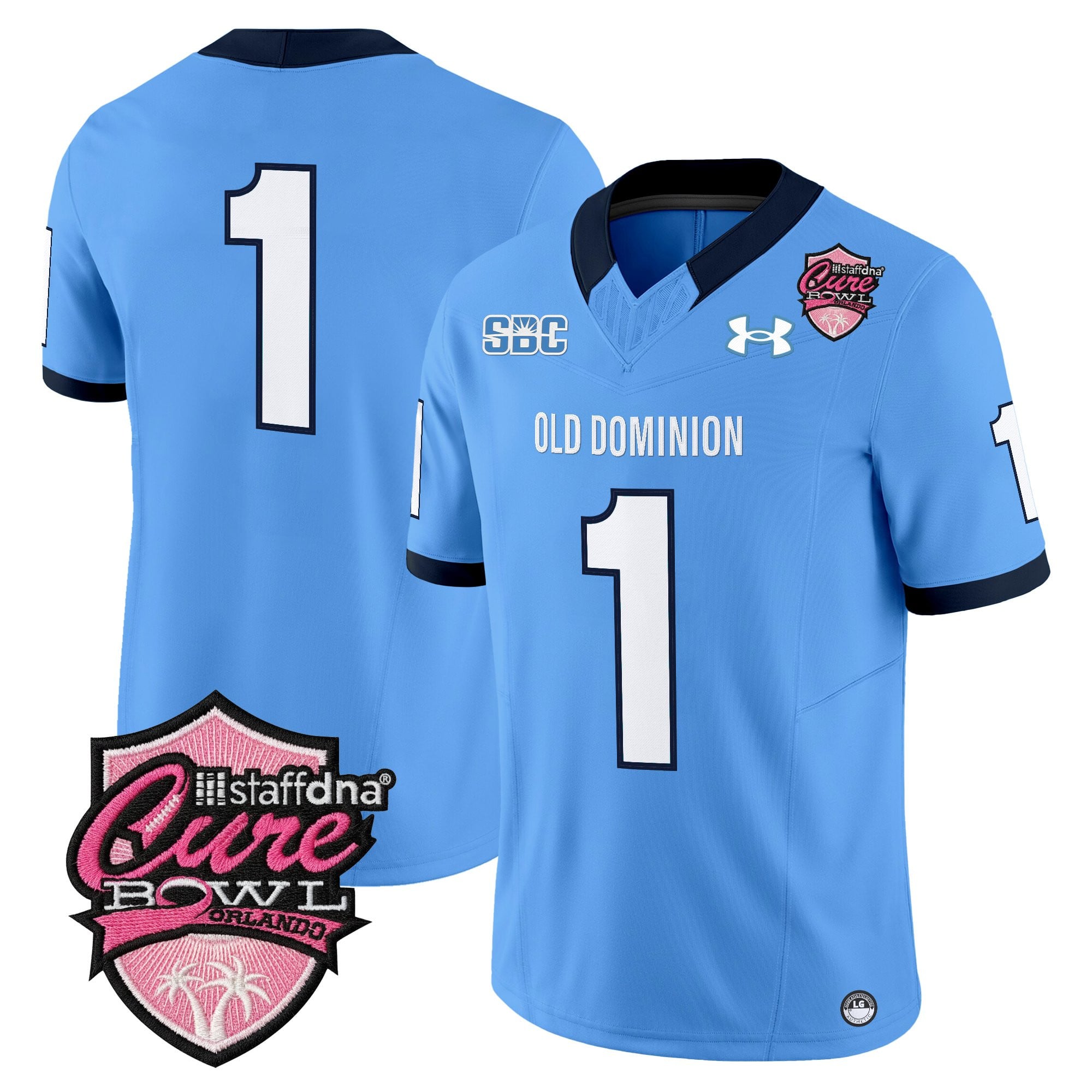 Men's Old Dominion Monarchs 2025 Cure Bowl Vapor Limited Jersey - All Stitched