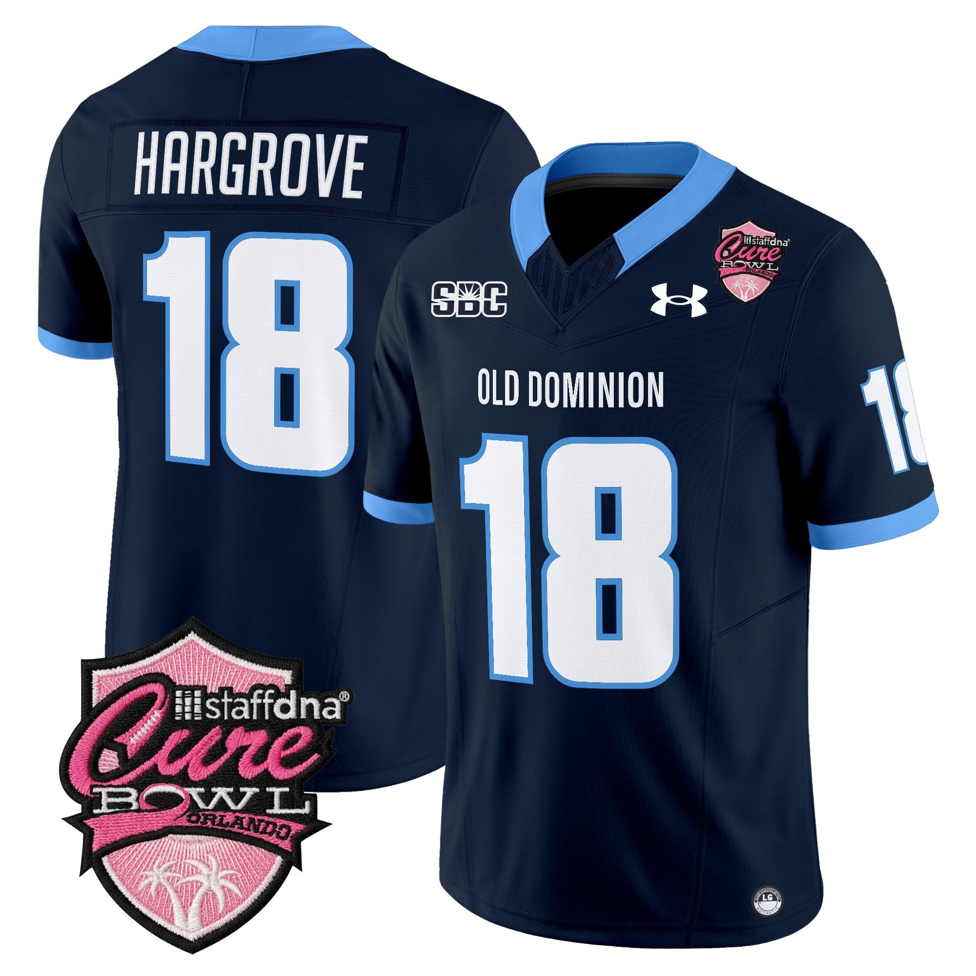 Men's Old Dominion Monarchs 2025 Cure Bowl Vapor Limited Jersey - All Stitched