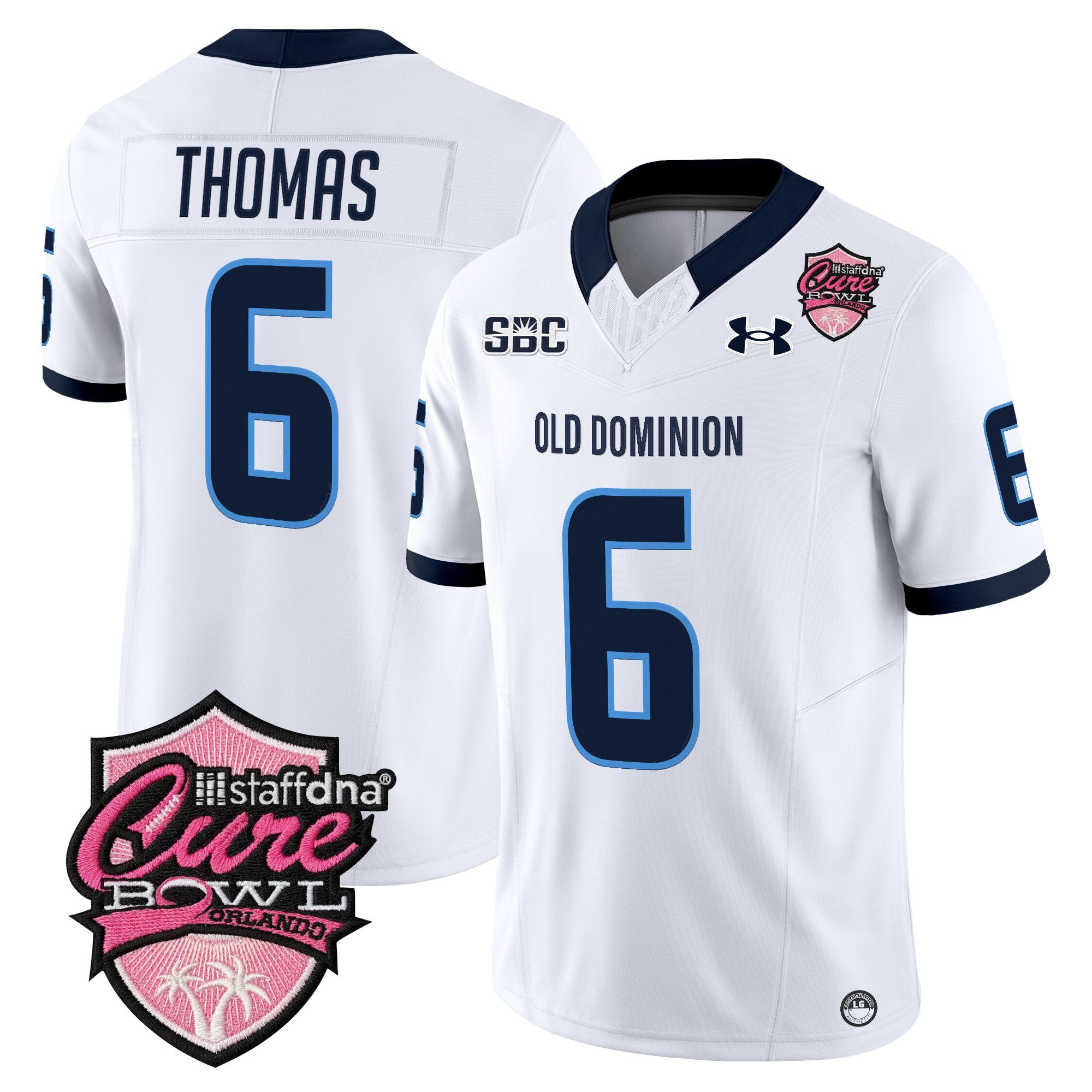 Men's Old Dominion Monarchs 2025 Cure Bowl Vapor Limited Jersey - All Stitched