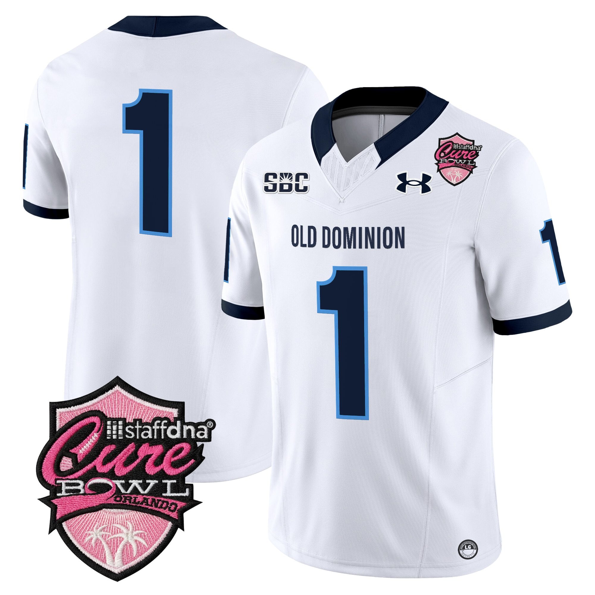 Men's Old Dominion Monarchs 2025 Cure Bowl Vapor Limited Jersey - All Stitched