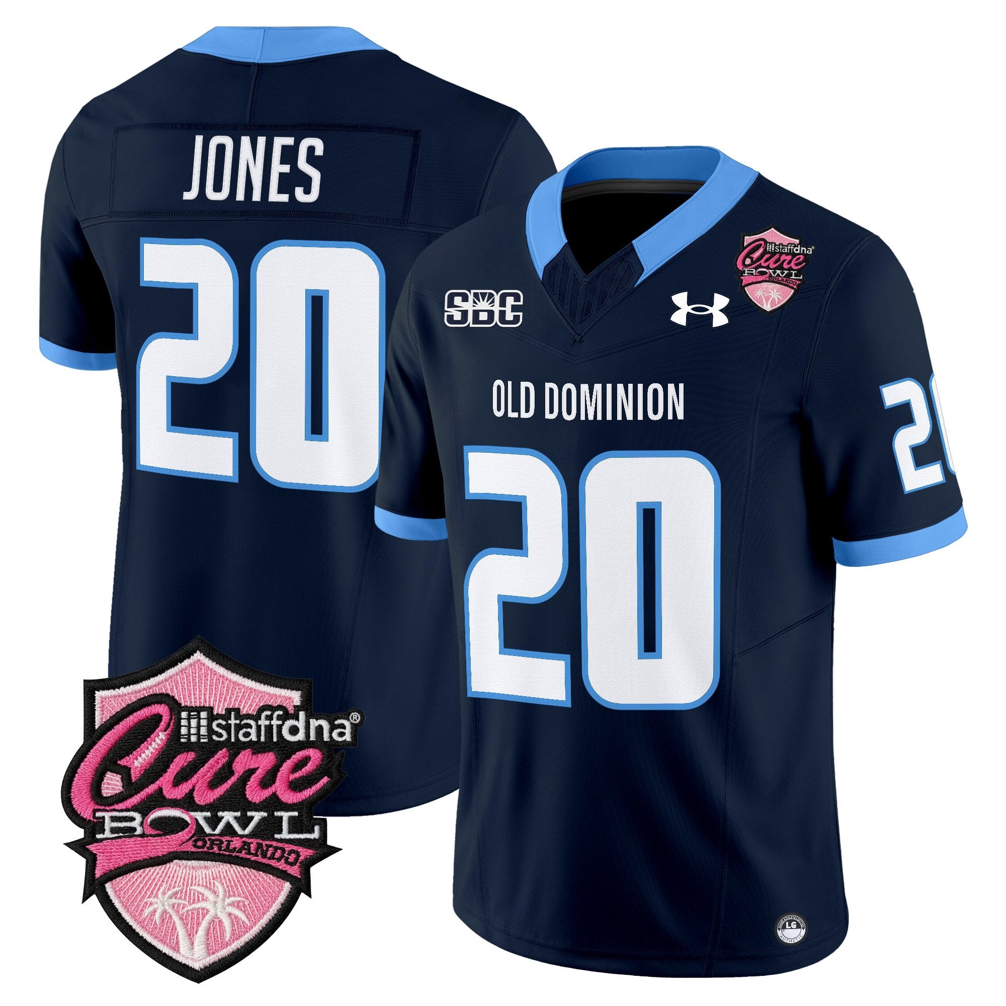 Men's Old Dominion Monarchs 2025 Cure Bowl Vapor Limited Jersey - All Stitched