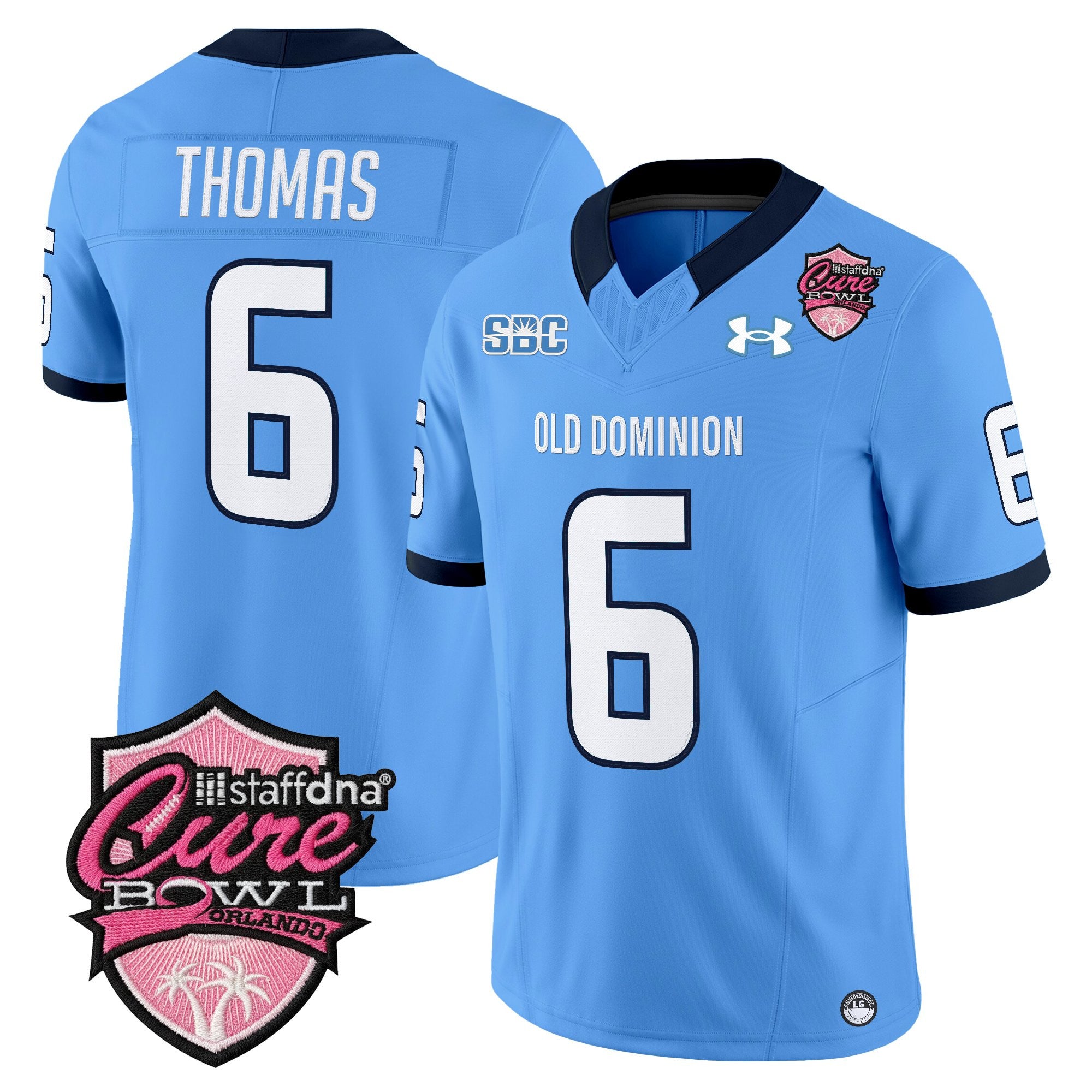 Men's Old Dominion Monarchs 2025 Cure Bowl Vapor Limited Jersey - All Stitched
