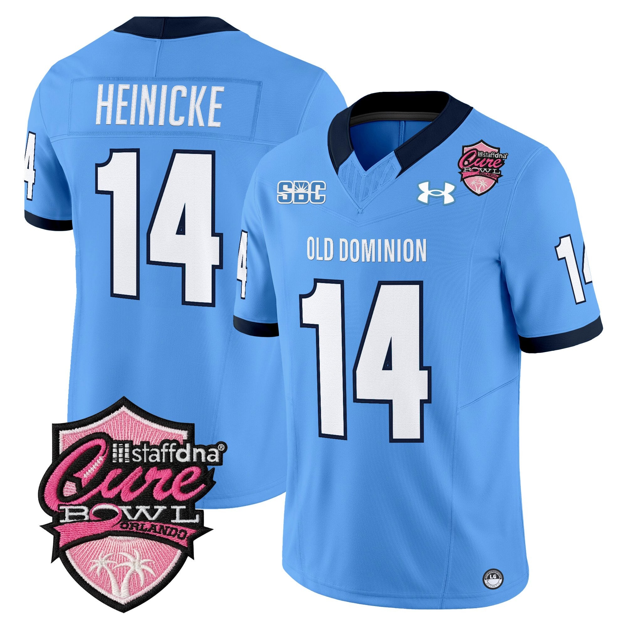 Men's Old Dominion Monarchs 2025 Cure Bowl Vapor Limited Jersey - All Stitched