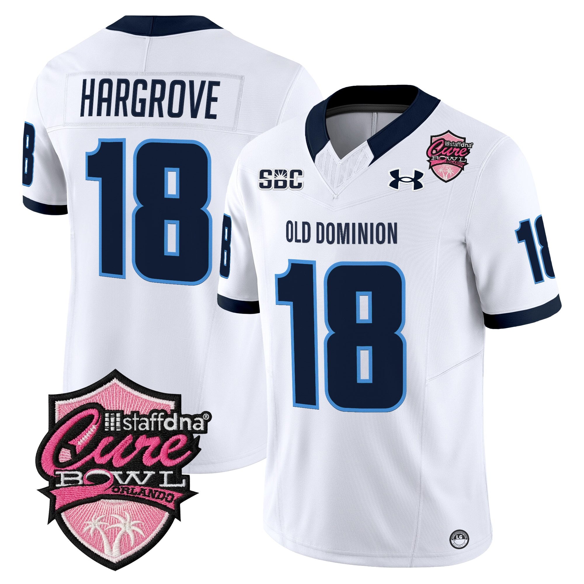 Men's Old Dominion Monarchs 2025 Cure Bowl Vapor Limited Jersey - All Stitched