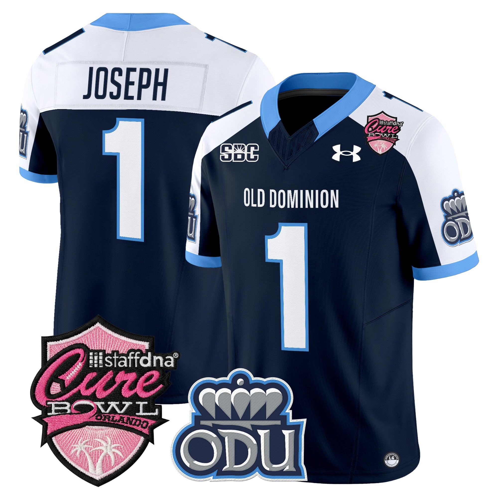 Men's Old Dominion Monarchs 2025 Cure Bowl Vapor Limited Jersey - All Stitched