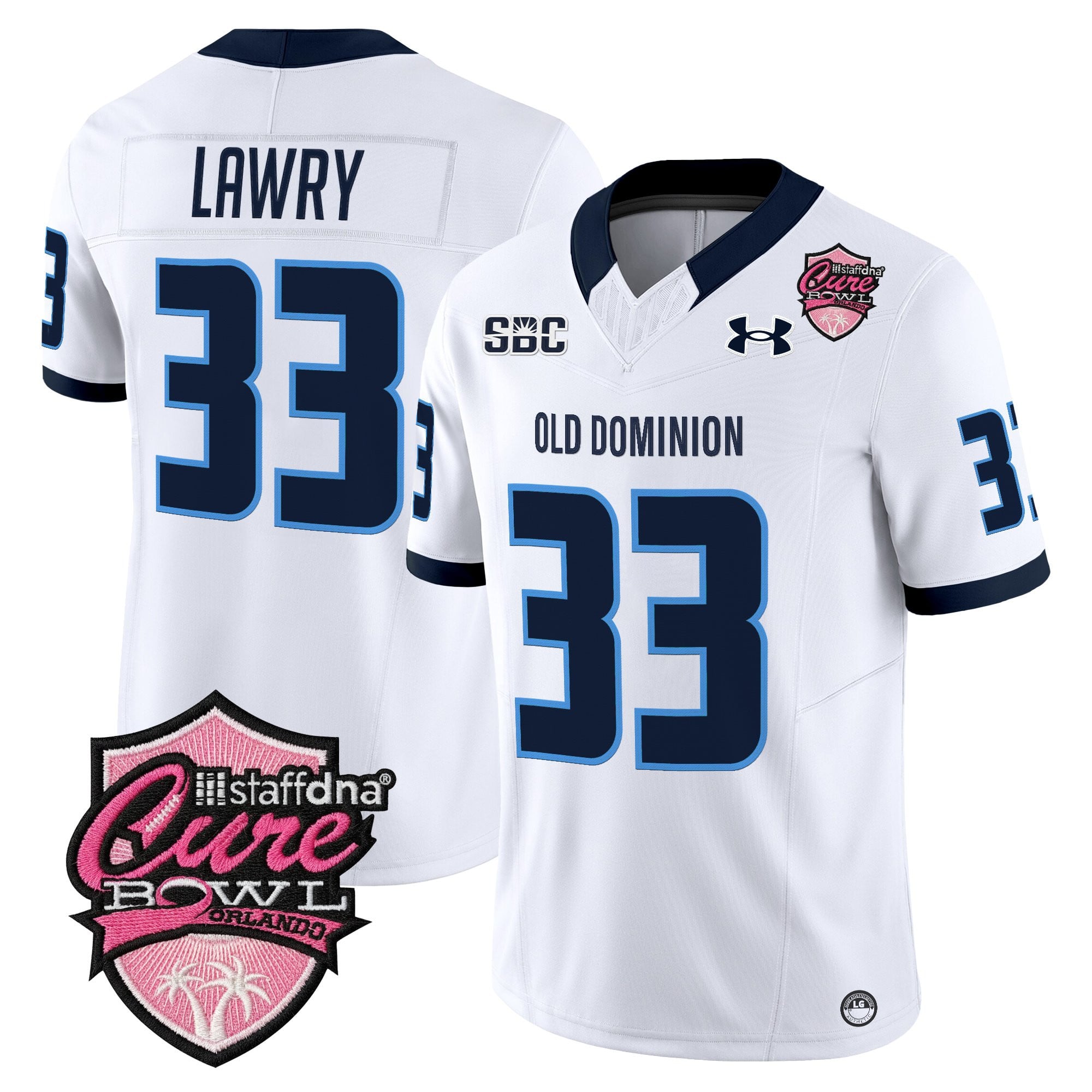 Men's Old Dominion Monarchs 2025 Cure Bowl Vapor Limited Jersey - All Stitched