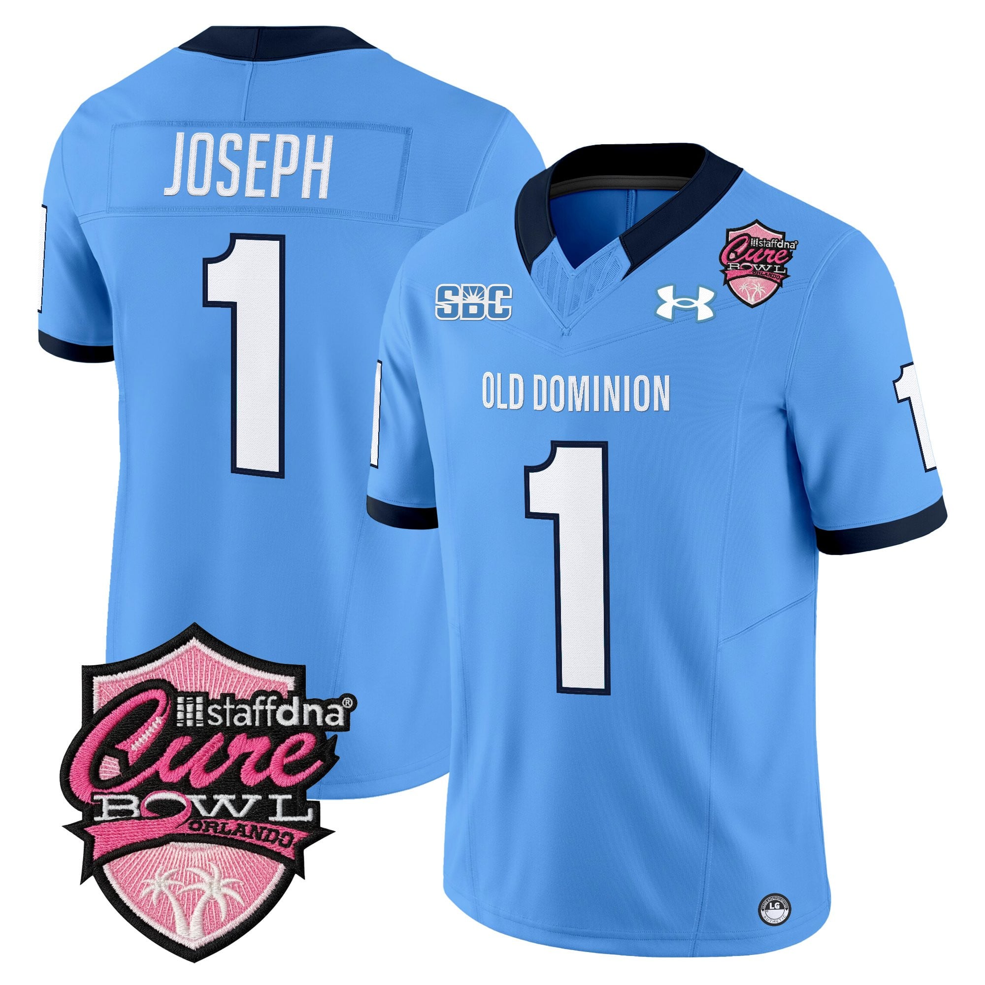Men's Old Dominion Monarchs 2025 Cure Bowl Vapor Limited Jersey - All Stitched