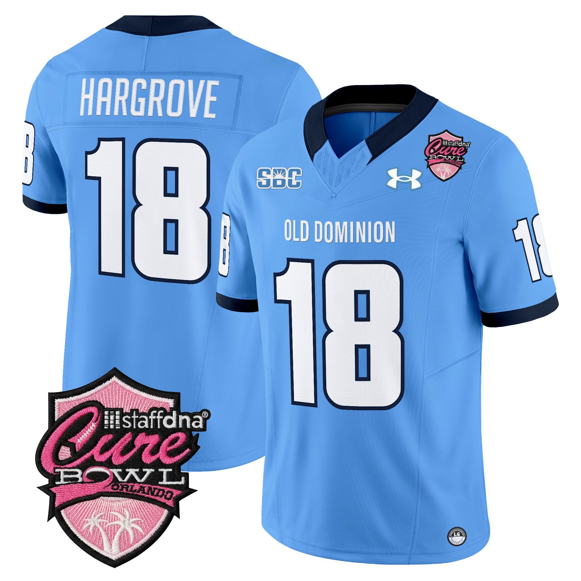 Men's Old Dominion Monarchs 2025 Cure Bowl Vapor Limited Jersey - All Stitched