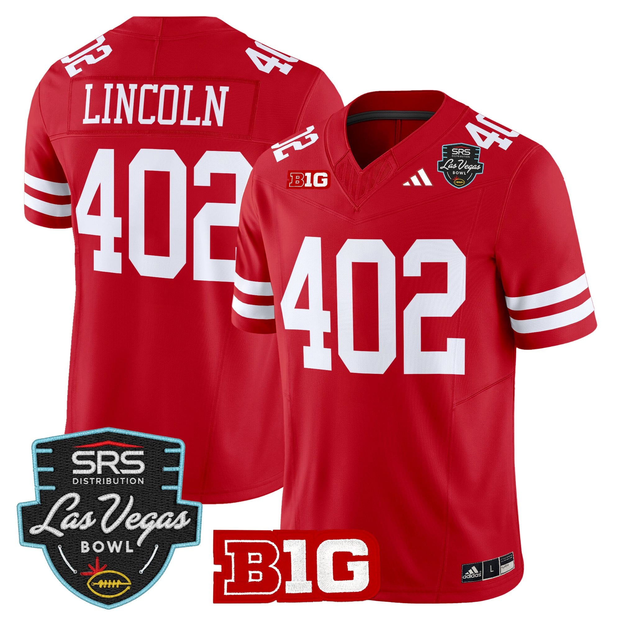 Men's Nebraska Cornhuskers 2025 Las Vegas Bowl Vapor Limited Jersey - All Stitched
