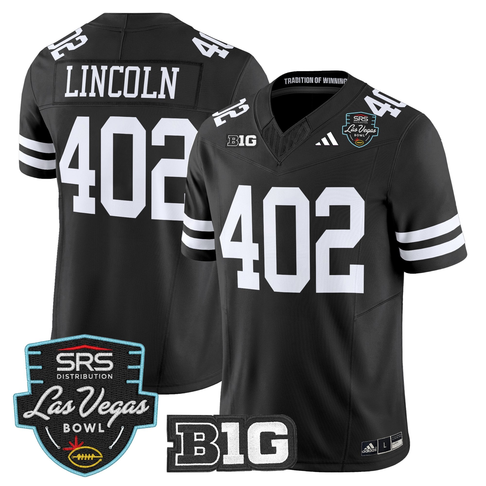 Men's Nebraska Cornhuskers 2025 Las Vegas Bowl Vapor Limited Jersey - All Stitched