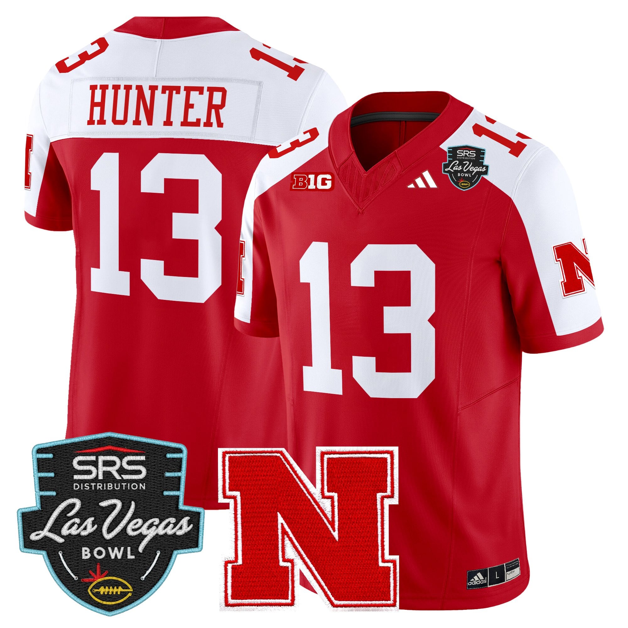 Men's Nebraska Cornhuskers 2025 Las Vegas Bowl Vapor Limited Jersey - All Stitched