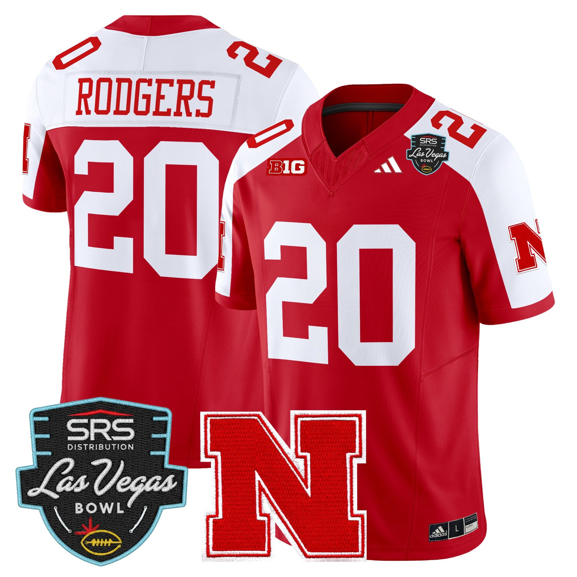 Men's Nebraska Cornhuskers 2025 Las Vegas Bowl Vapor Limited Jersey - All Stitched