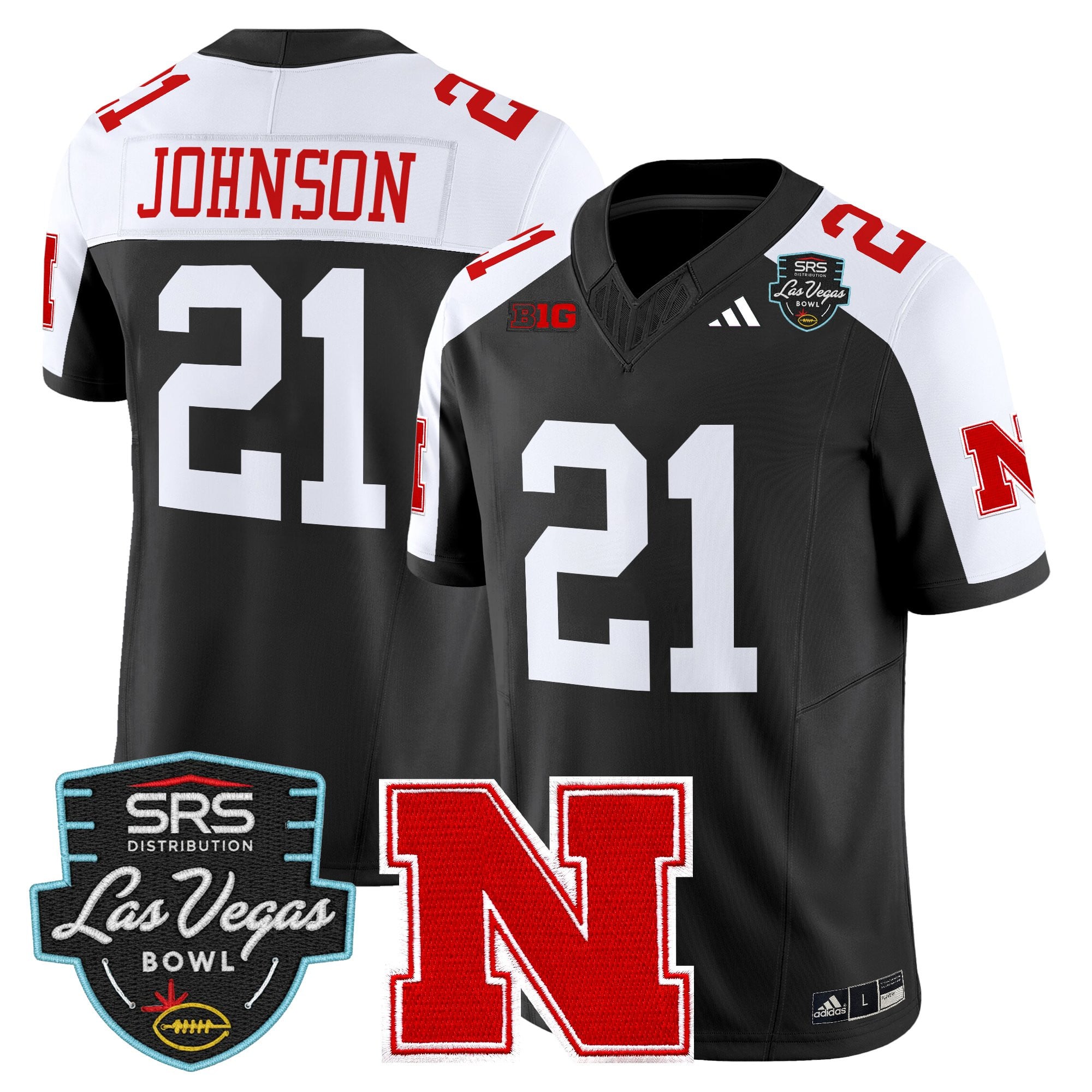 Men's Nebraska Cornhuskers 2025 Las Vegas Bowl Vapor Limited Jersey - All Stitched