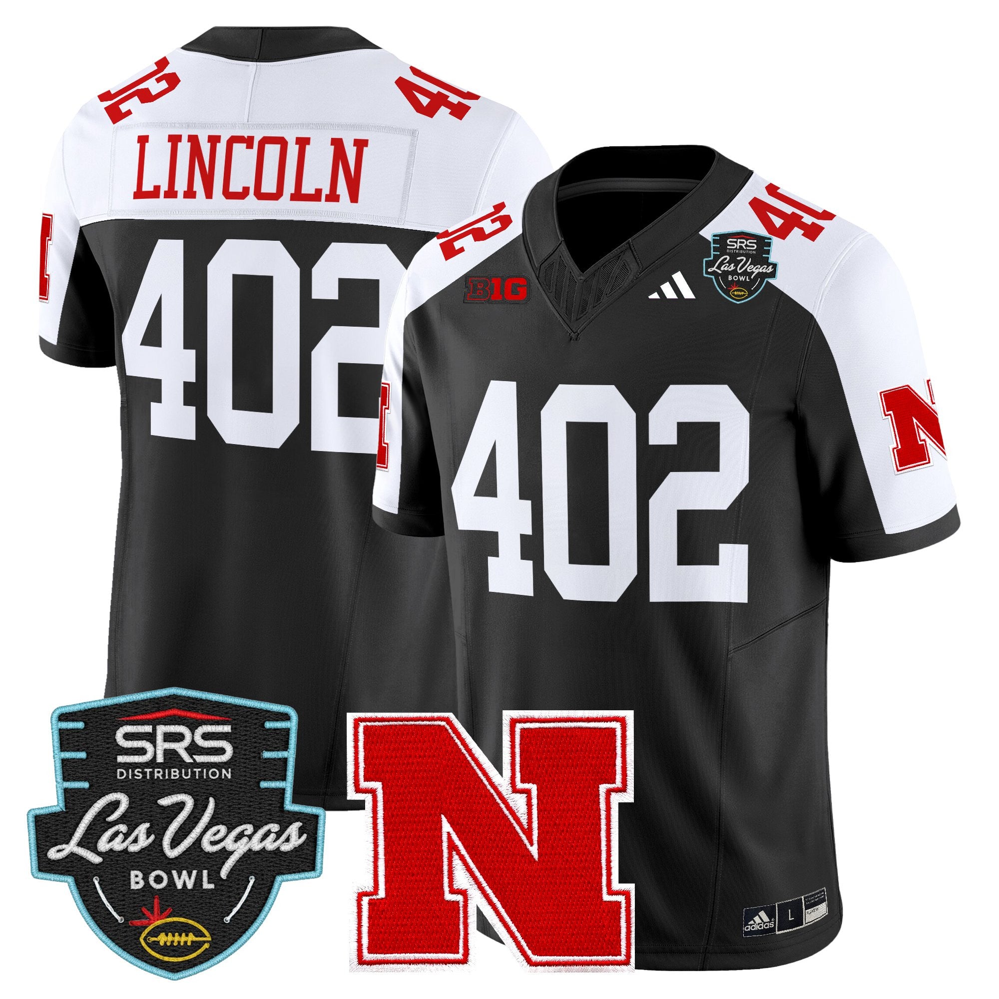 Men's Nebraska Cornhuskers 2025 Las Vegas Bowl Vapor Limited Jersey - All Stitched