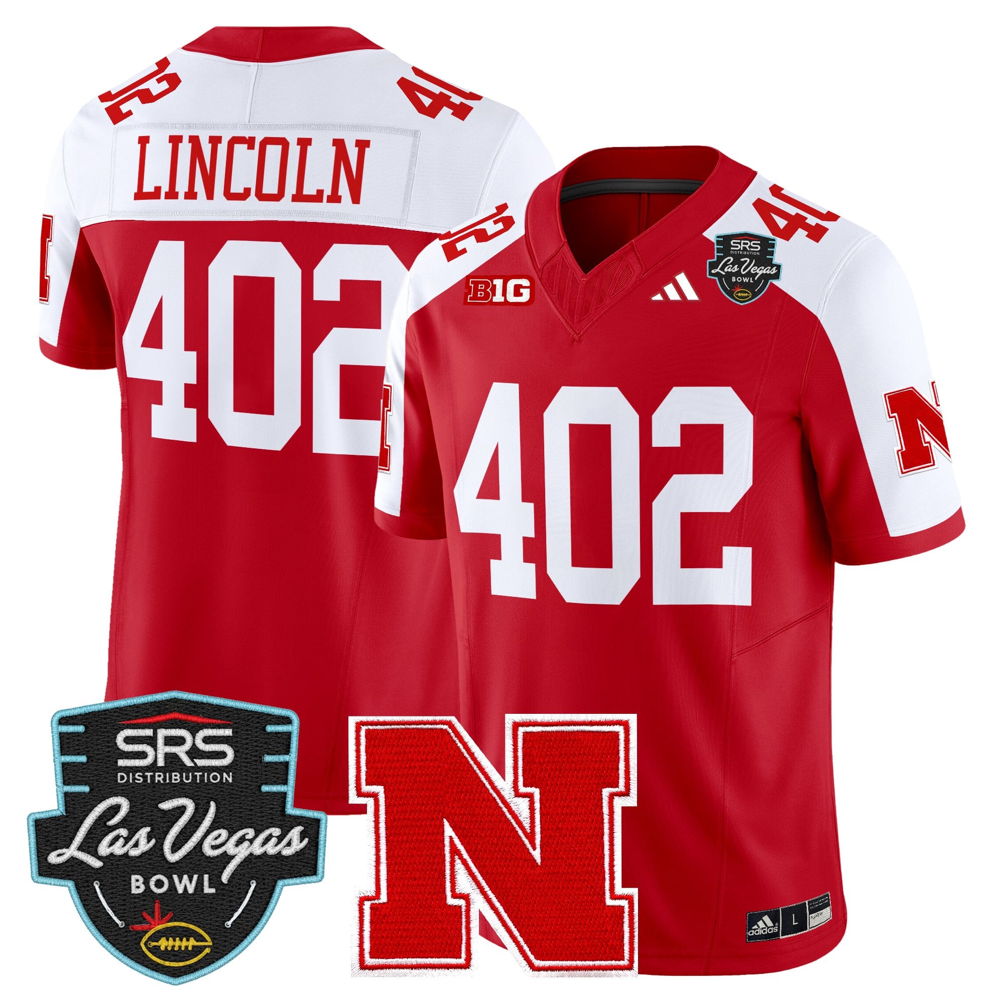 Men's Nebraska Cornhuskers 2025 Las Vegas Bowl Vapor Limited Jersey - All Stitched
