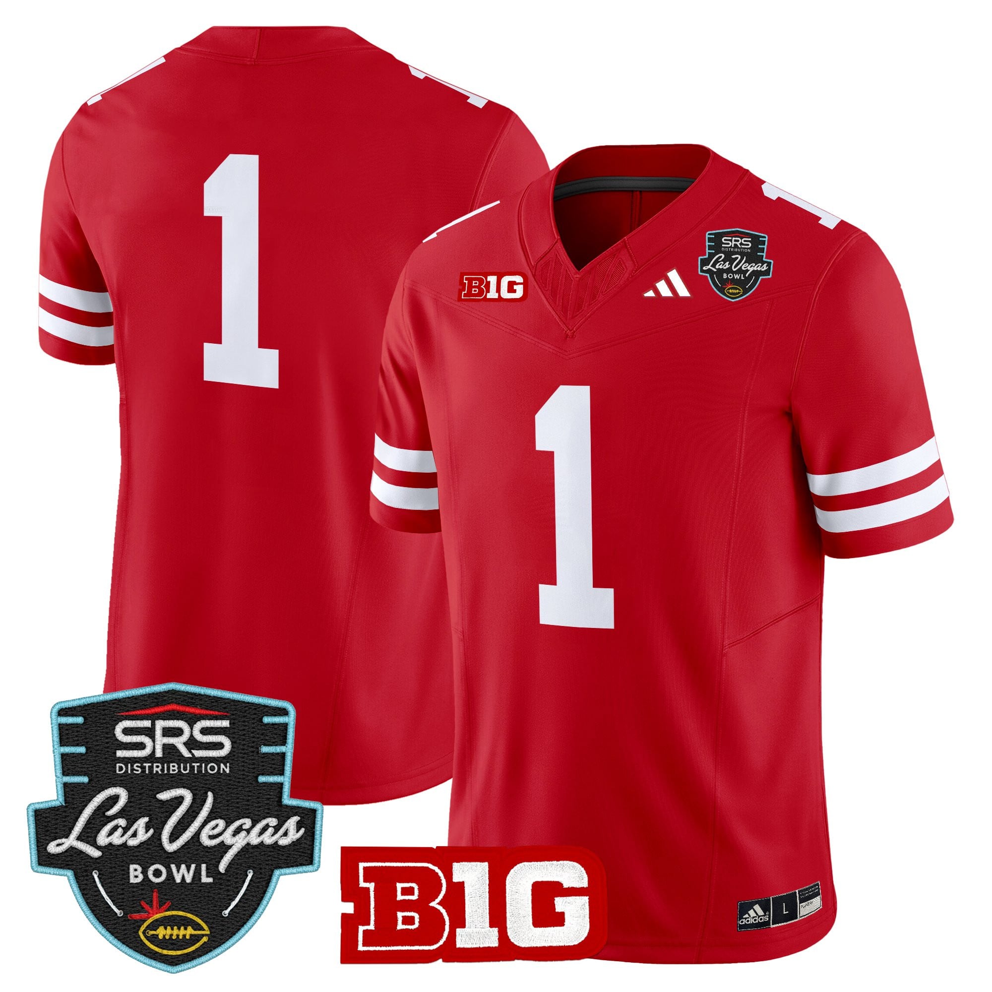 Men's Nebraska Cornhuskers 2025 Las Vegas Bowl Vapor Limited Jersey - All Stitched