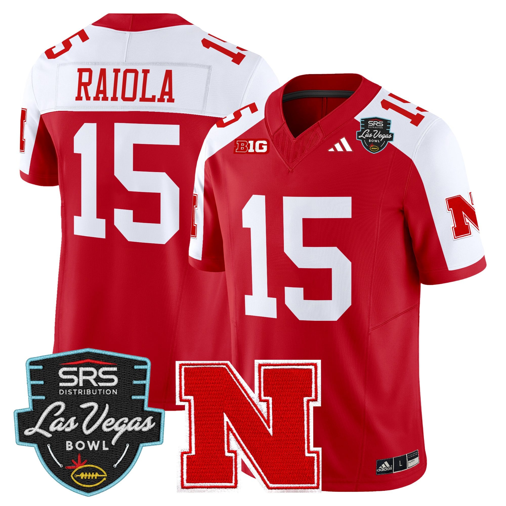 Men's Nebraska Cornhuskers 2025 Las Vegas Bowl Vapor Limited Jersey - All Stitched