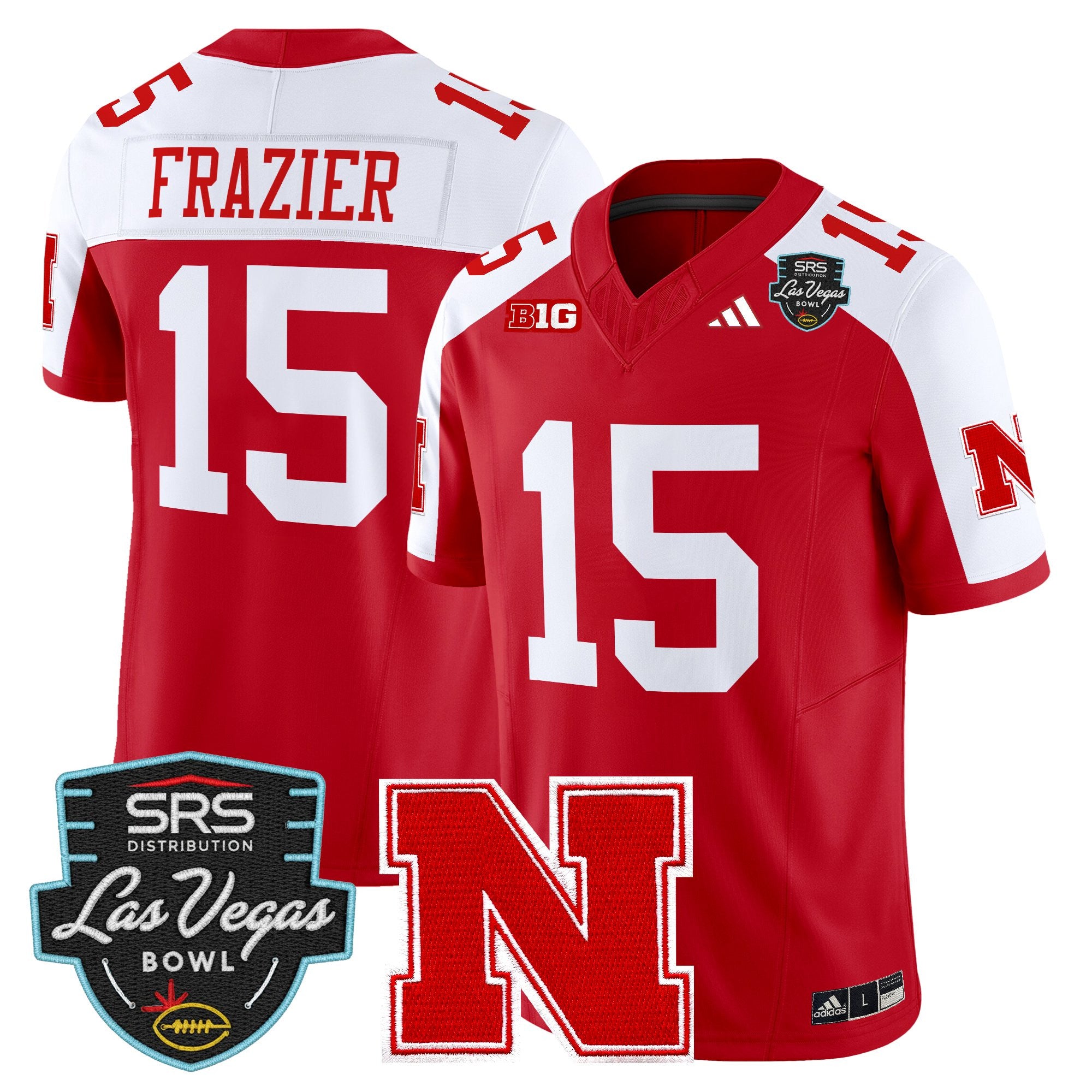 Men's Nebraska Cornhuskers 2025 Las Vegas Bowl Vapor Limited Jersey - All Stitched