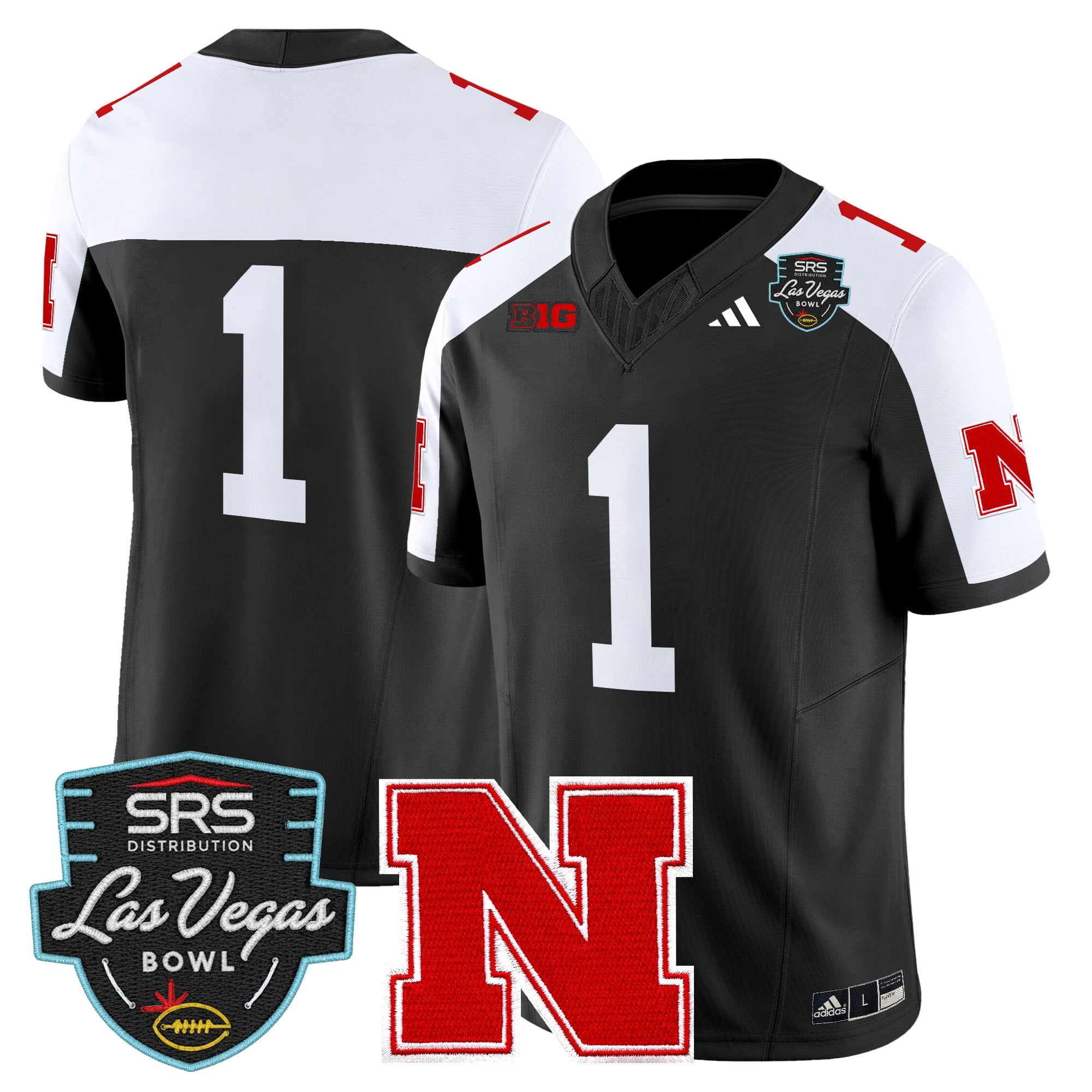 Men's Nebraska Cornhuskers 2025 Las Vegas Bowl Vapor Limited Jersey - All Stitched