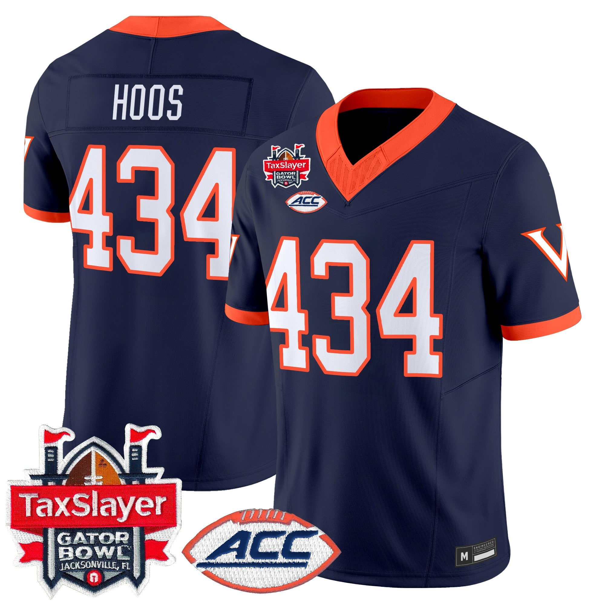 Men's Virginia Cavaliers 1995 Throwbacks Vapor Limited Jersey - Gator Bowl Patch - All Stitched