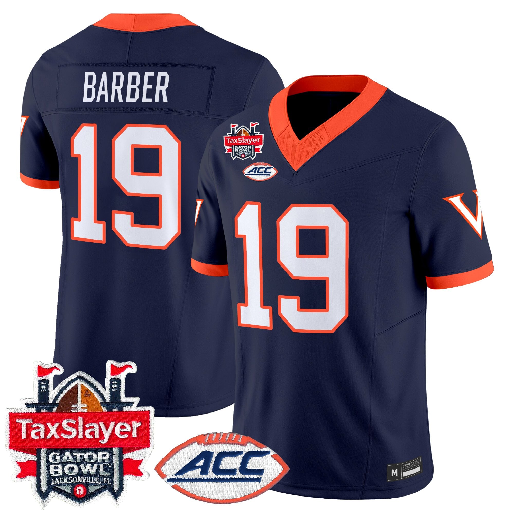 Men's Virginia Cavaliers 1995 Throwbacks Vapor Limited Jersey - Gator Bowl Patch - All Stitched