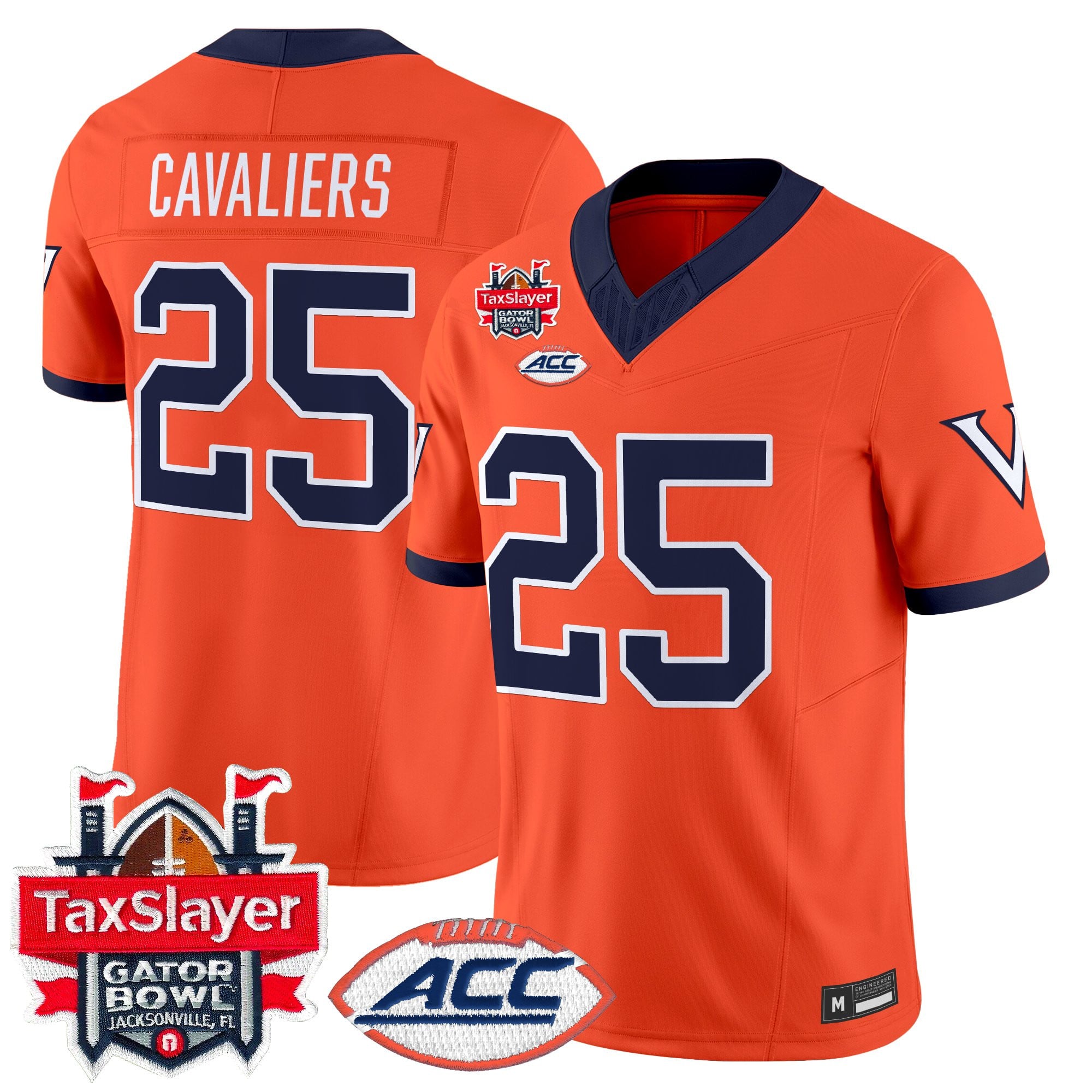 Men's Virginia Cavaliers 1995 Throwbacks Vapor Limited Jersey - Gator Bowl Patch - All Stitched