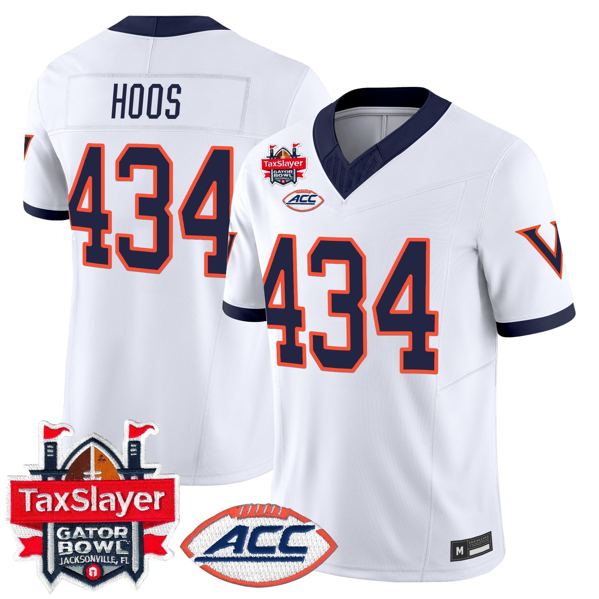 Men's Virginia Cavaliers 1995 Throwbacks Vapor Limited Jersey - Gator Bowl Patch - All Stitched