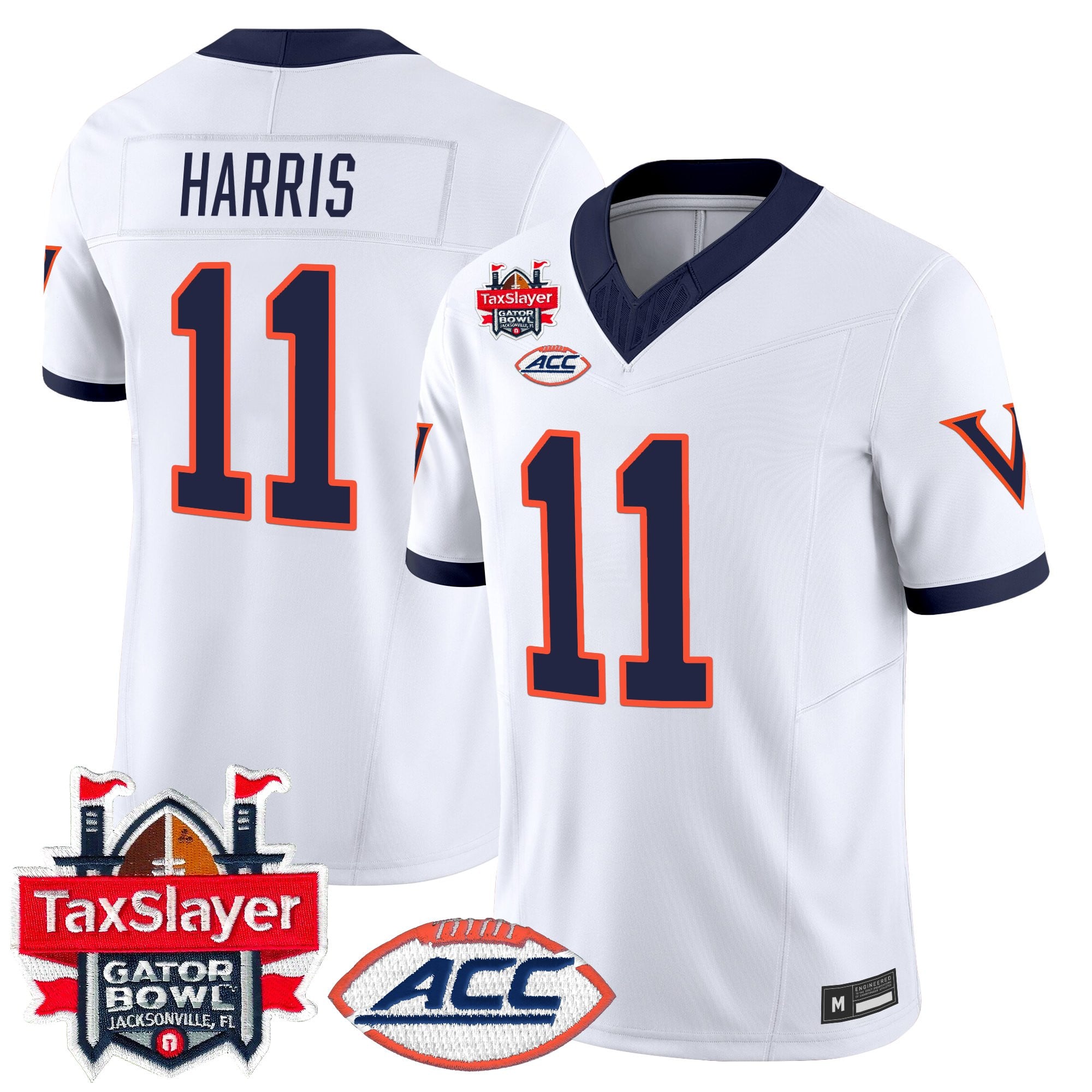 Men's Virginia Cavaliers 1995 Throwbacks Vapor Limited Jersey - Gator Bowl Patch - All Stitched