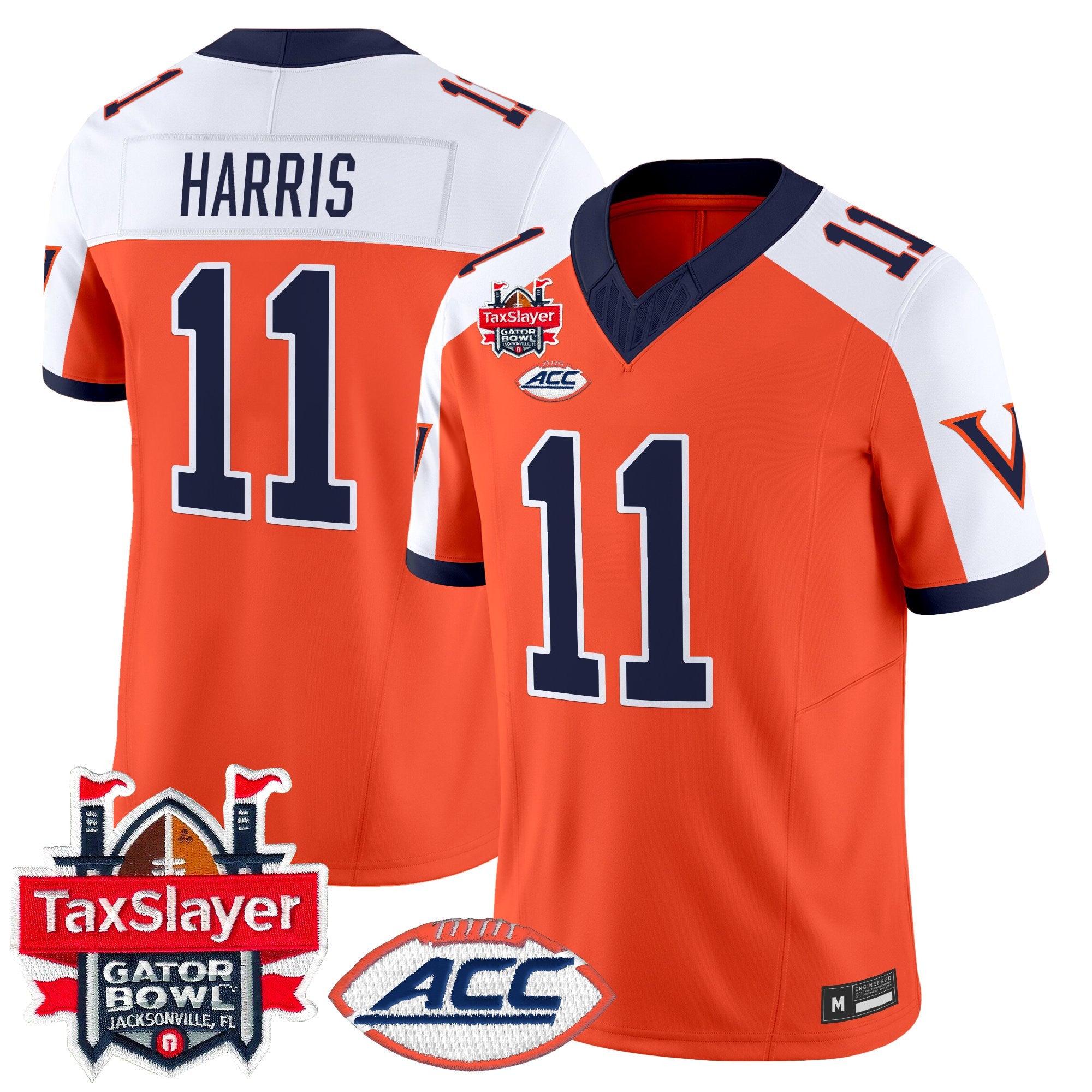 Men's Virginia Cavaliers 1995 Throwbacks Vapor Limited Jersey - Gator Bowl Patch - All Stitched