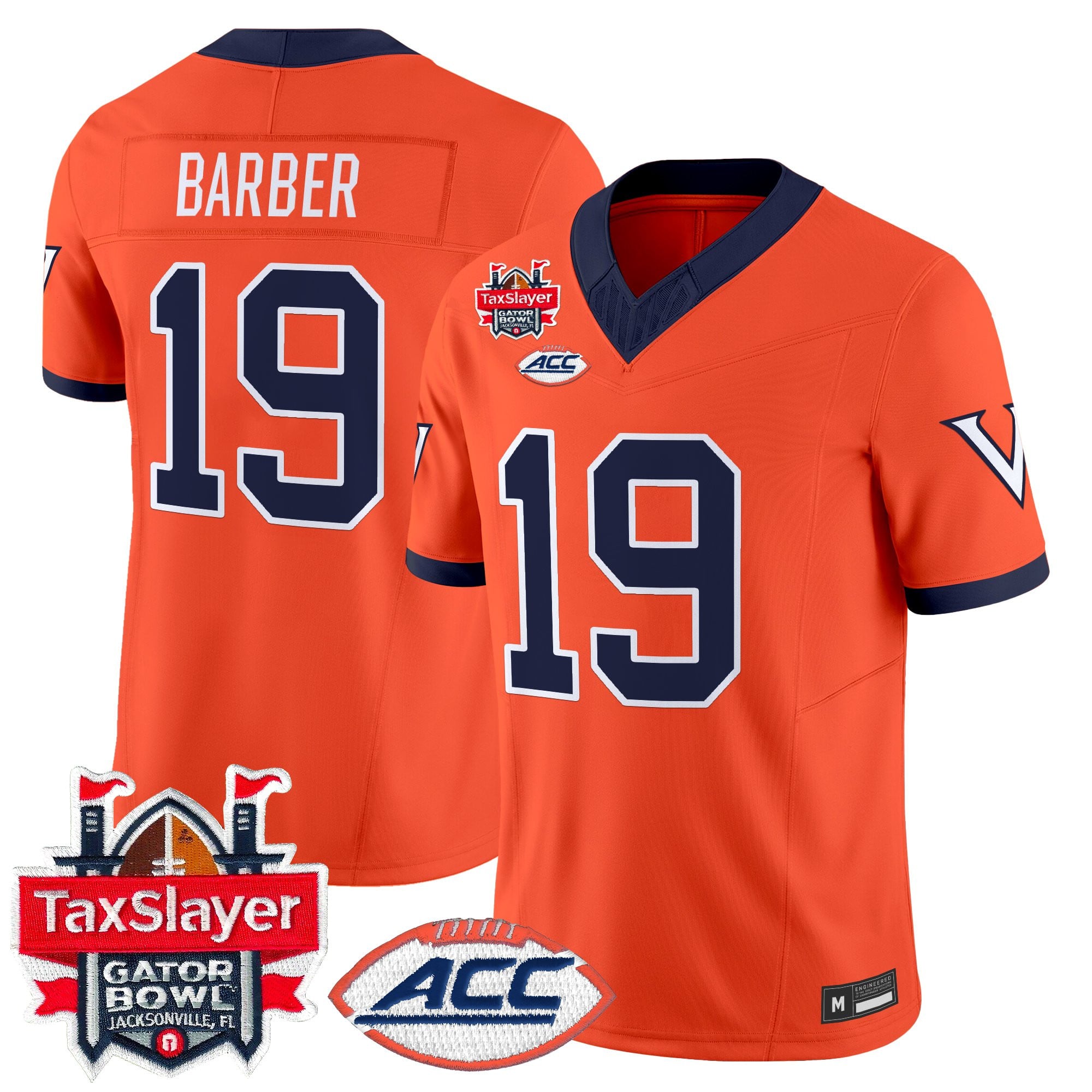 Men's Virginia Cavaliers 1995 Throwbacks Vapor Limited Jersey - Gator Bowl Patch - All Stitched