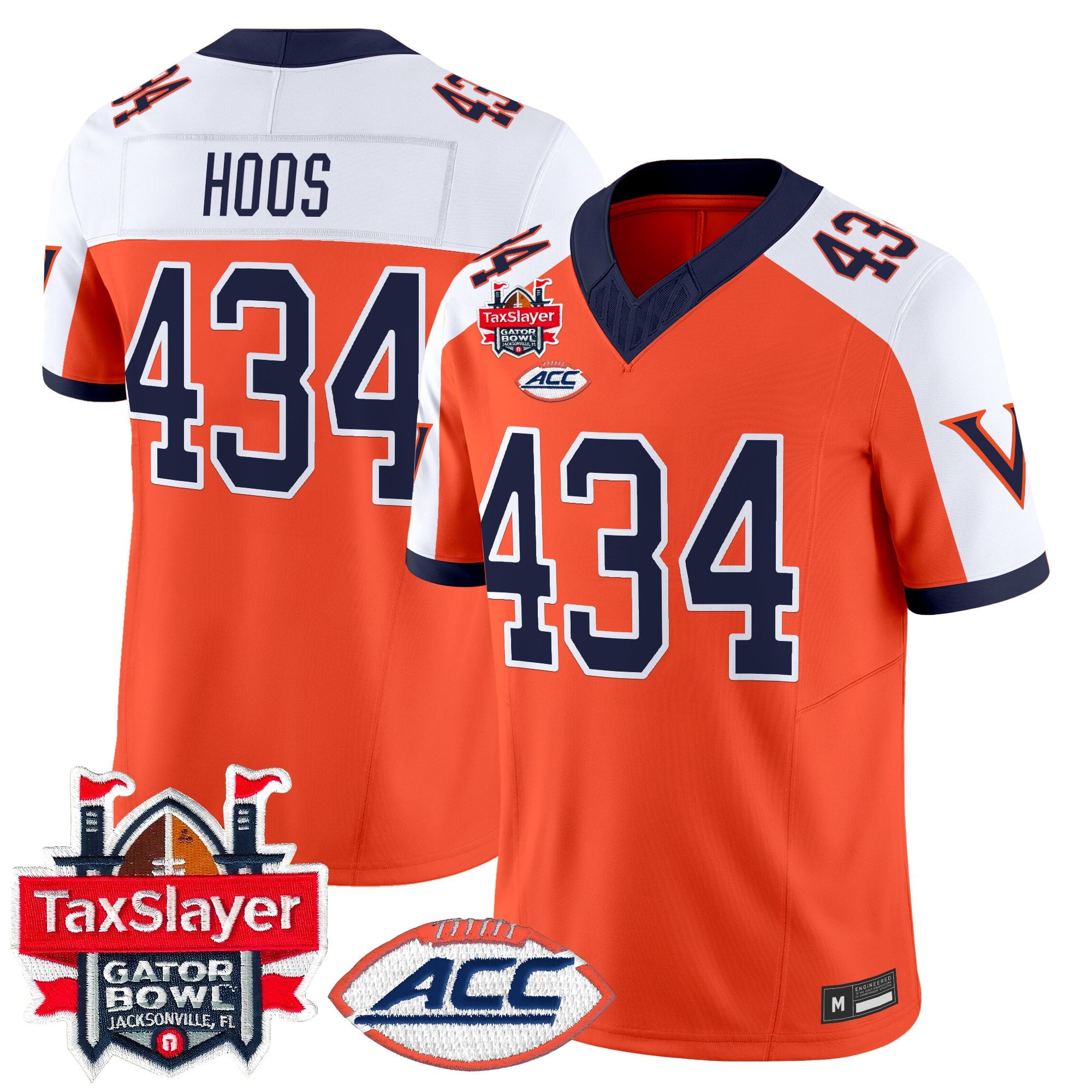 Men's Virginia Cavaliers 1995 Throwbacks Vapor Limited Jersey - Gator Bowl Patch - All Stitched