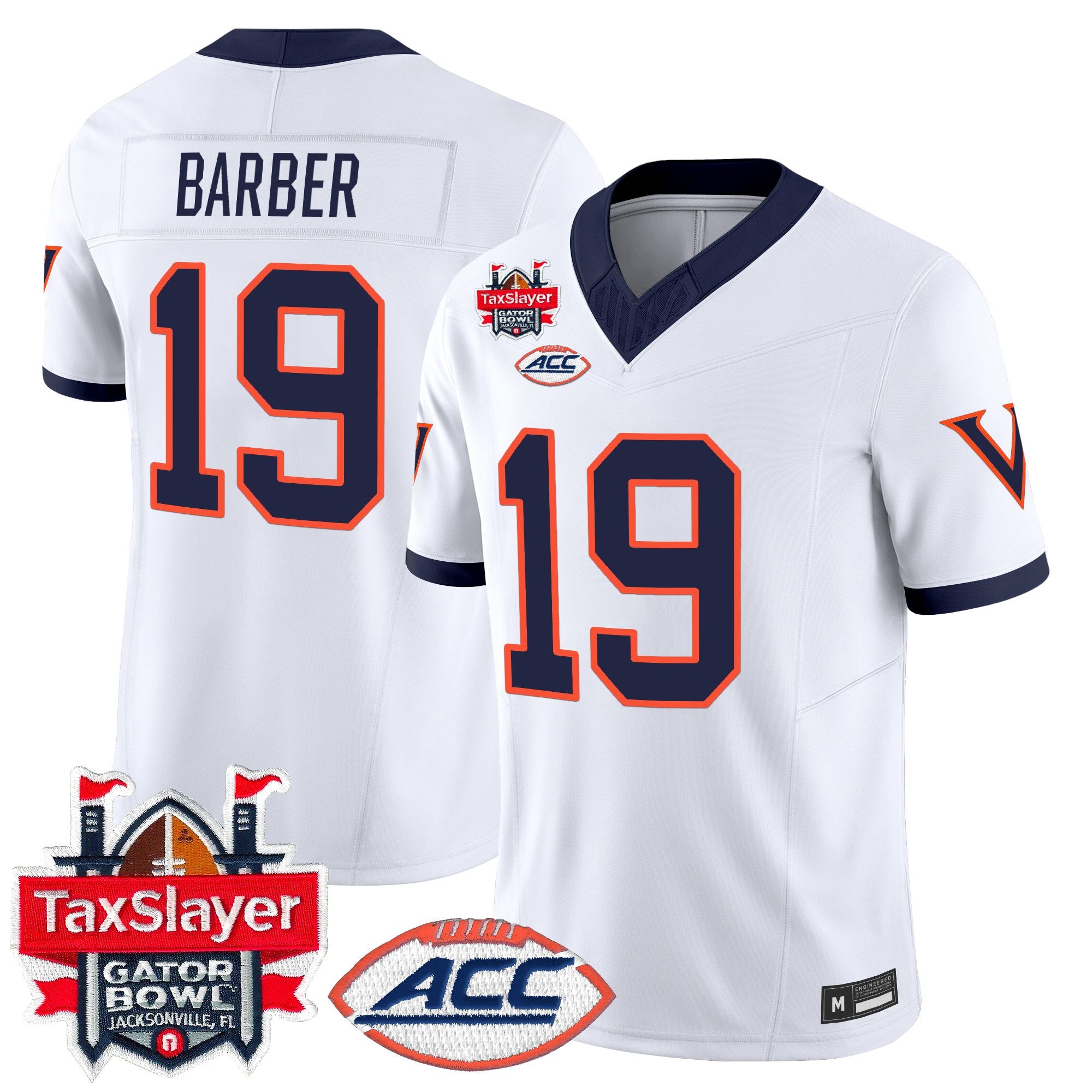 Men's Virginia Cavaliers 1995 Throwbacks Vapor Limited Jersey - Gator Bowl Patch - All Stitched