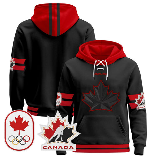 Canada Olympic Pullover Lace Hoodie - All Stitched