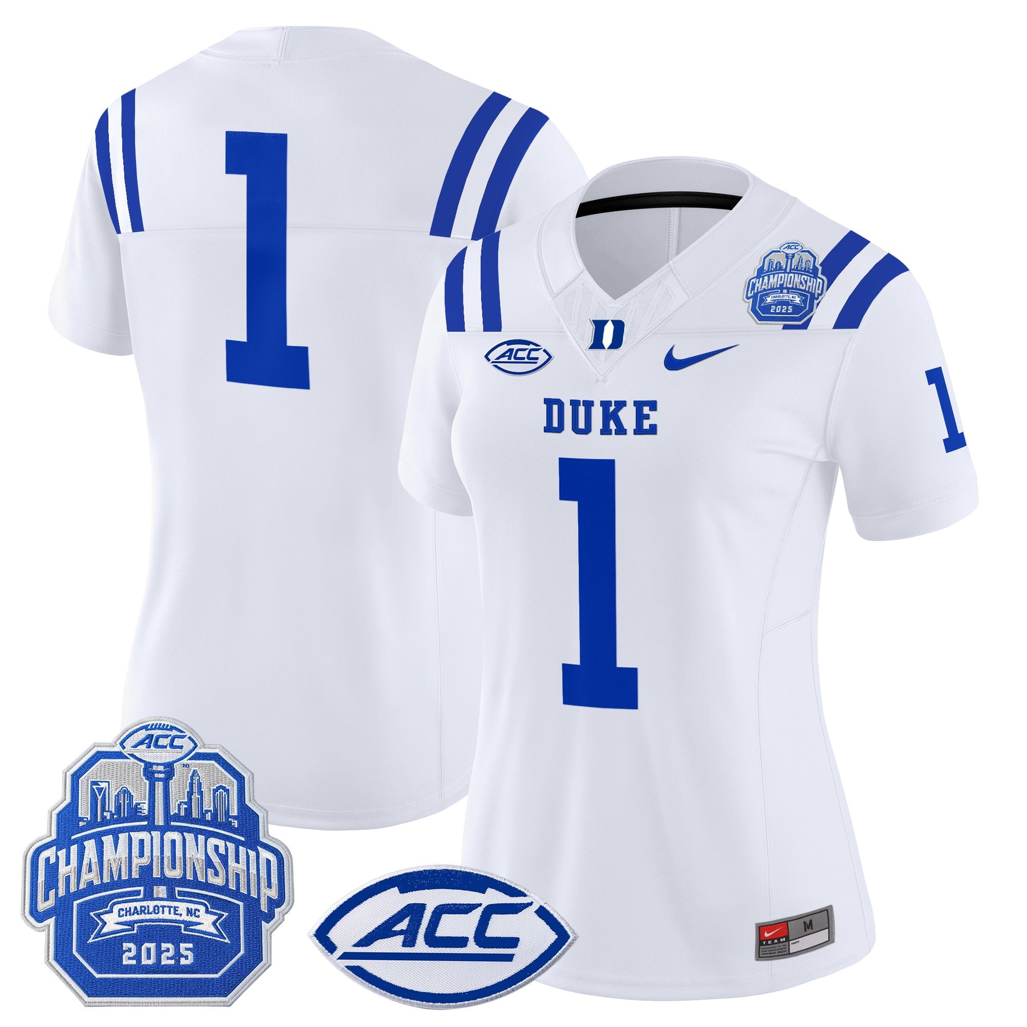 Women's Duke Blue Devils 2025 ACC Championship Vapor Limited Jersey - All Stitched