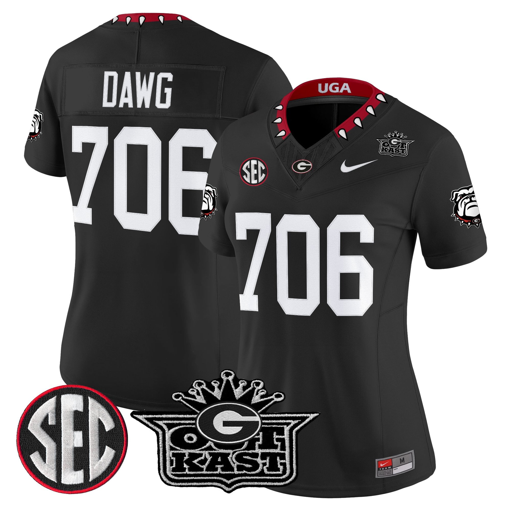 Women's Outkast x Georgia Bulldogs Vapor Limited Jersey - All stitched