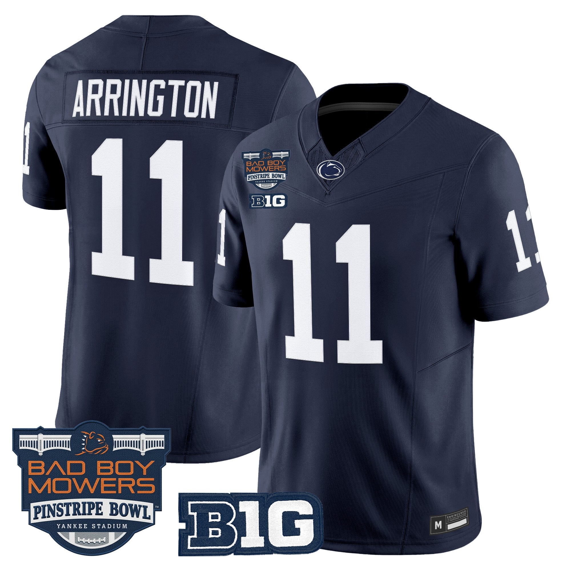 Men's Penn State Nittany Lions 2025 Pinstripe Bowl Vapor Limited Jersey V2 - All Stitched