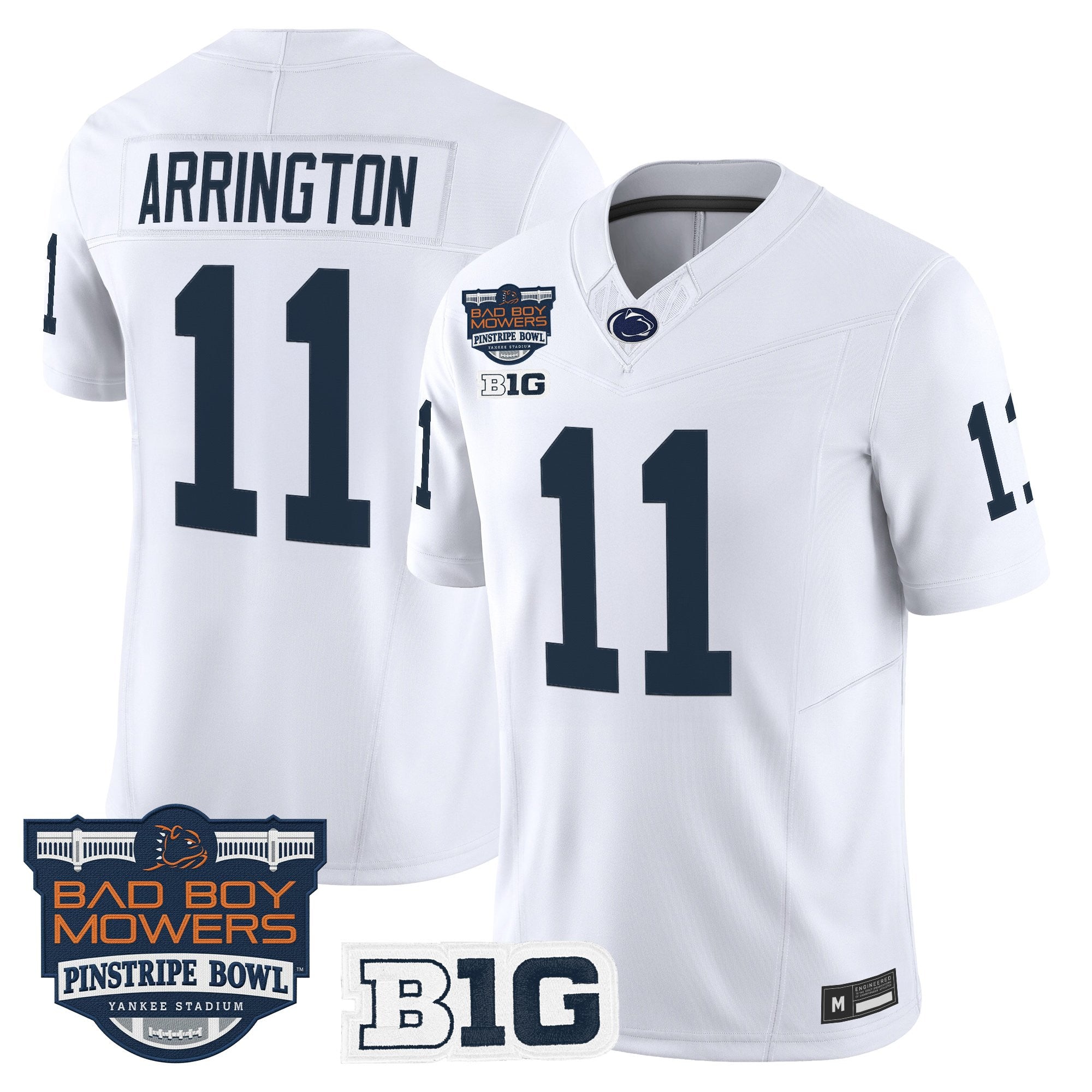 Men's Penn State Nittany Lions 2025 Pinstripe Bowl Vapor Limited Jersey V2 - All Stitched