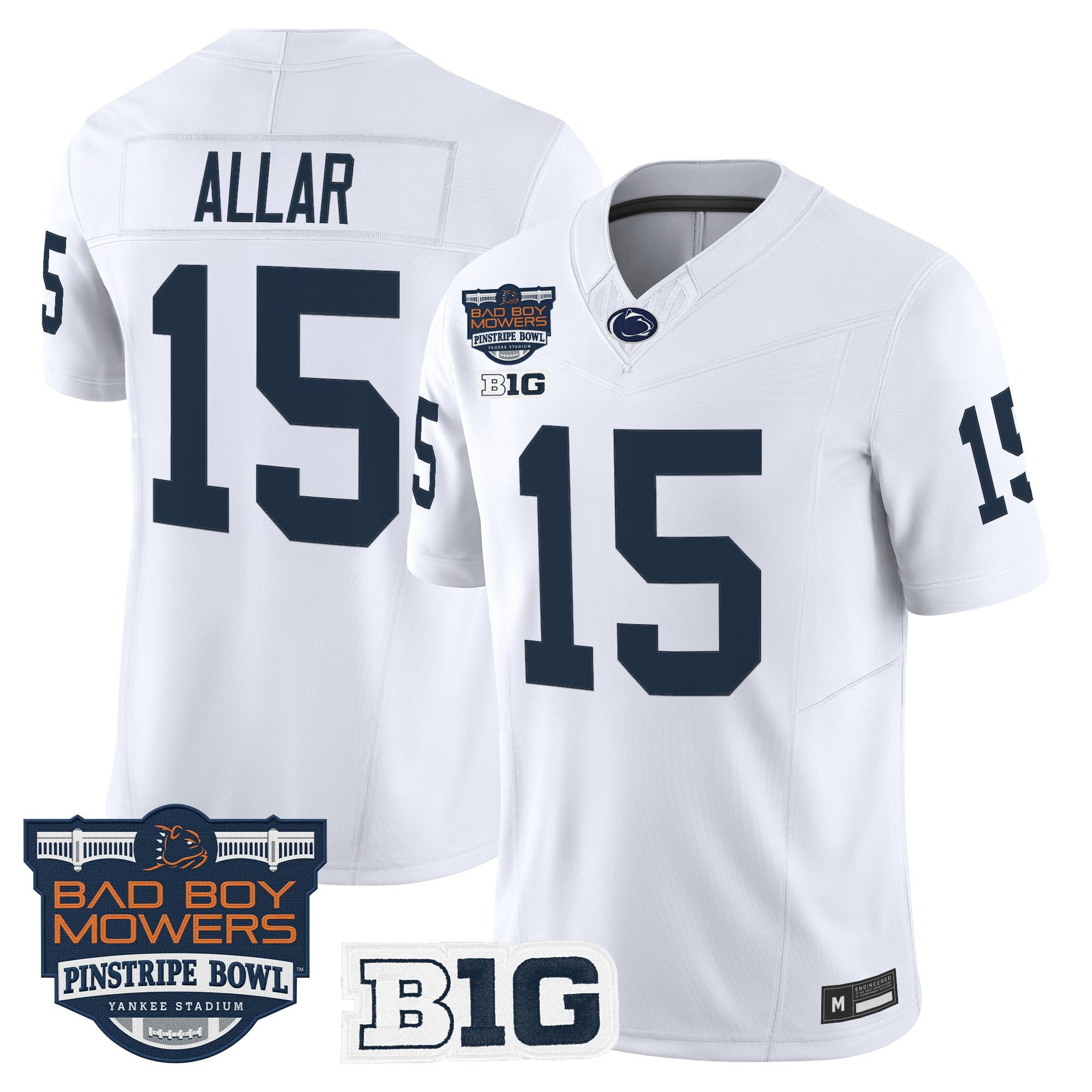 Men's Penn State Nittany Lions 2025 Pinstripe Bowl Vapor Limited Jersey V2 - All Stitched